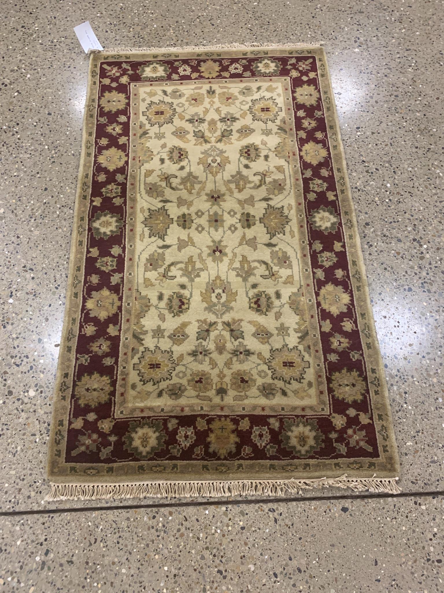 Oriental Indo Turkish Oushak rug circa 2010's 3' x 5'. (1 of 6)