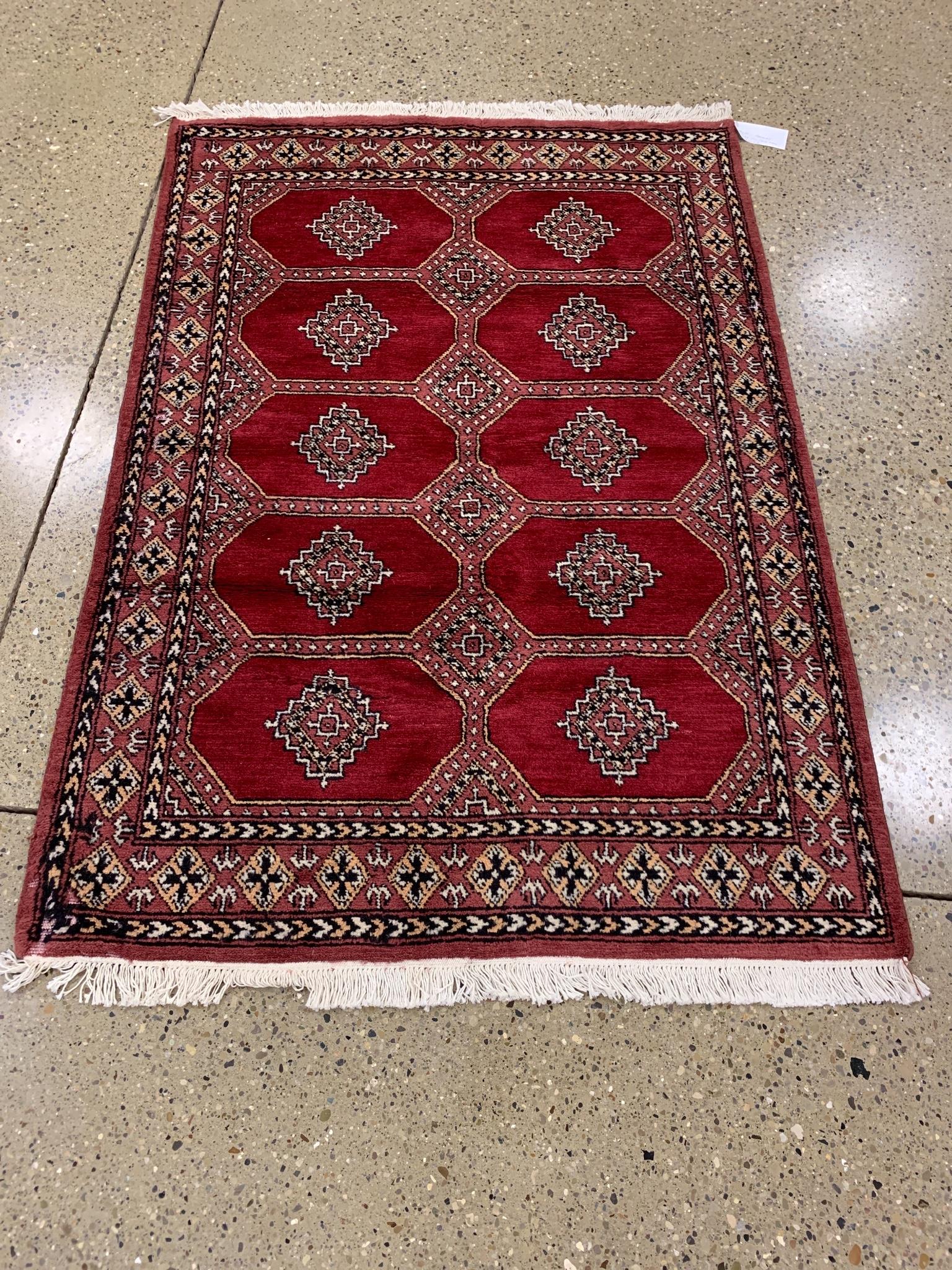Oriental Pakistani Turkoman Bokara rug circa 2000's (1 of 7)