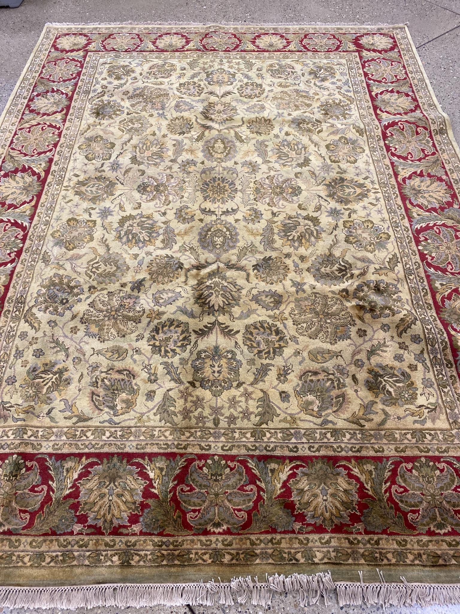 Oriental Indo Tabriz rug circa 2010's 9' x 12'. (1 of 6)