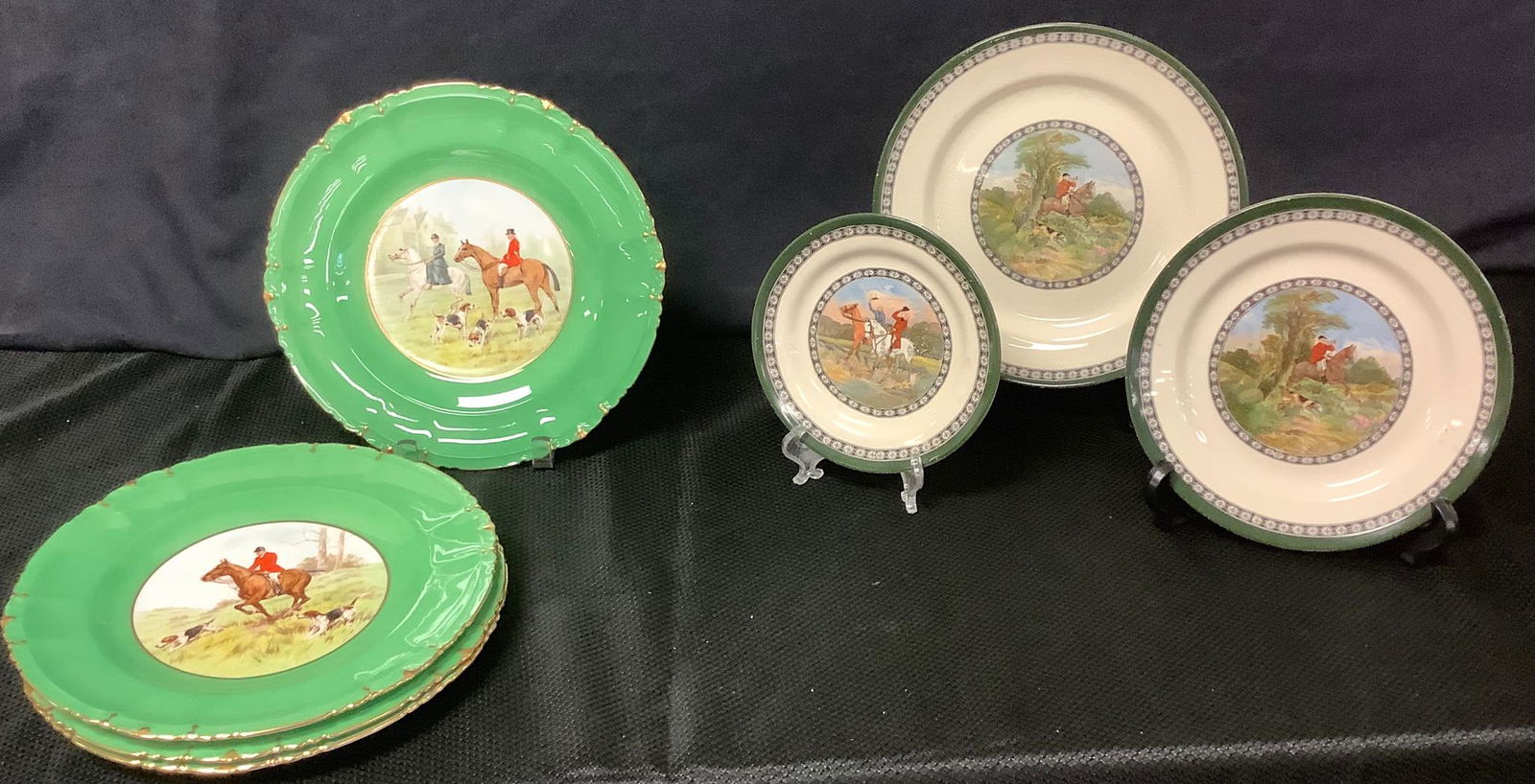 Royal Crown Derby (4) 10â€ plates. Royal Doulton with (1 of 3)