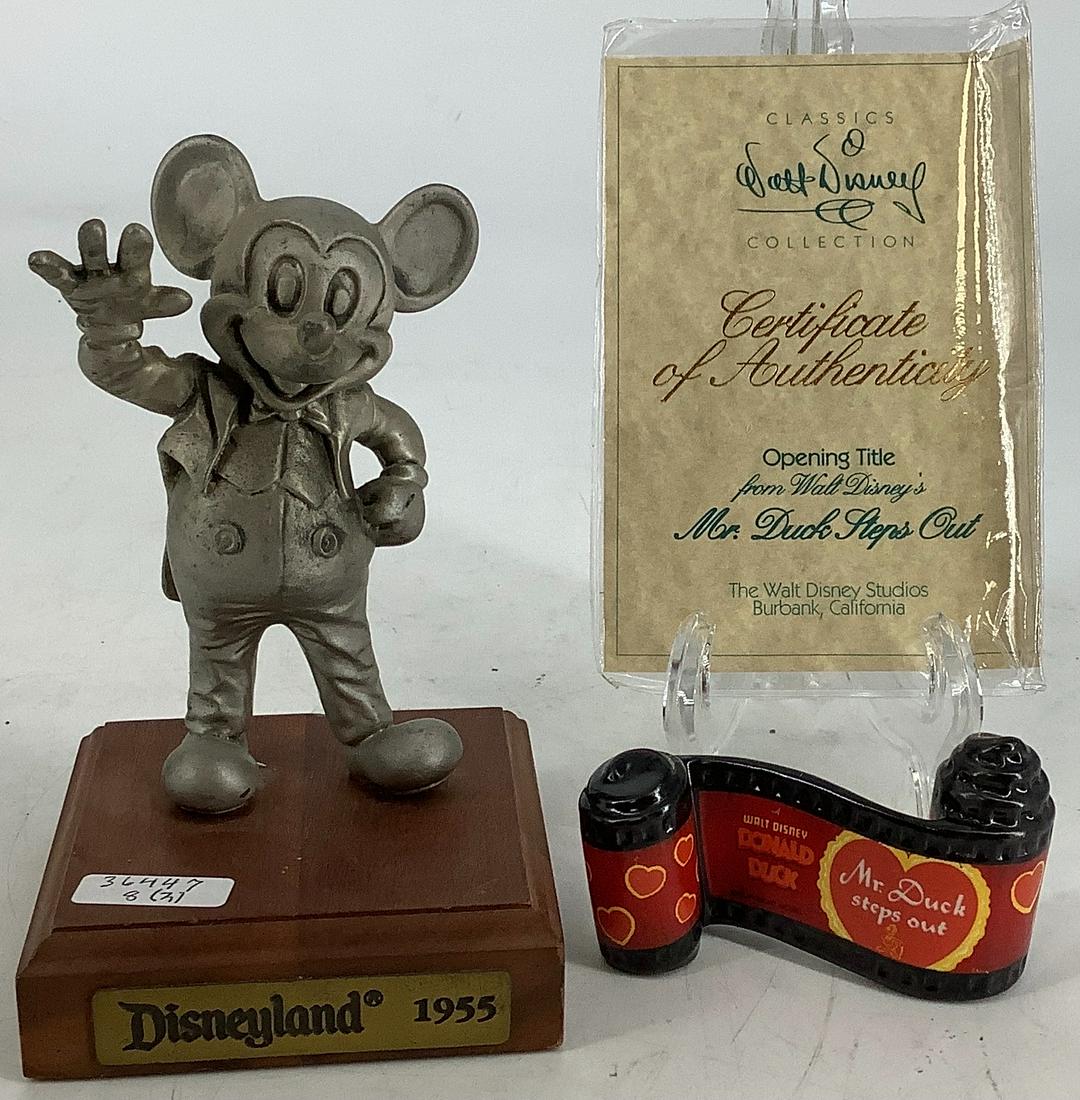 2 Walt Disney items â€œMr. Duck Steps Outâ€ w/ COA & (1 of 7)