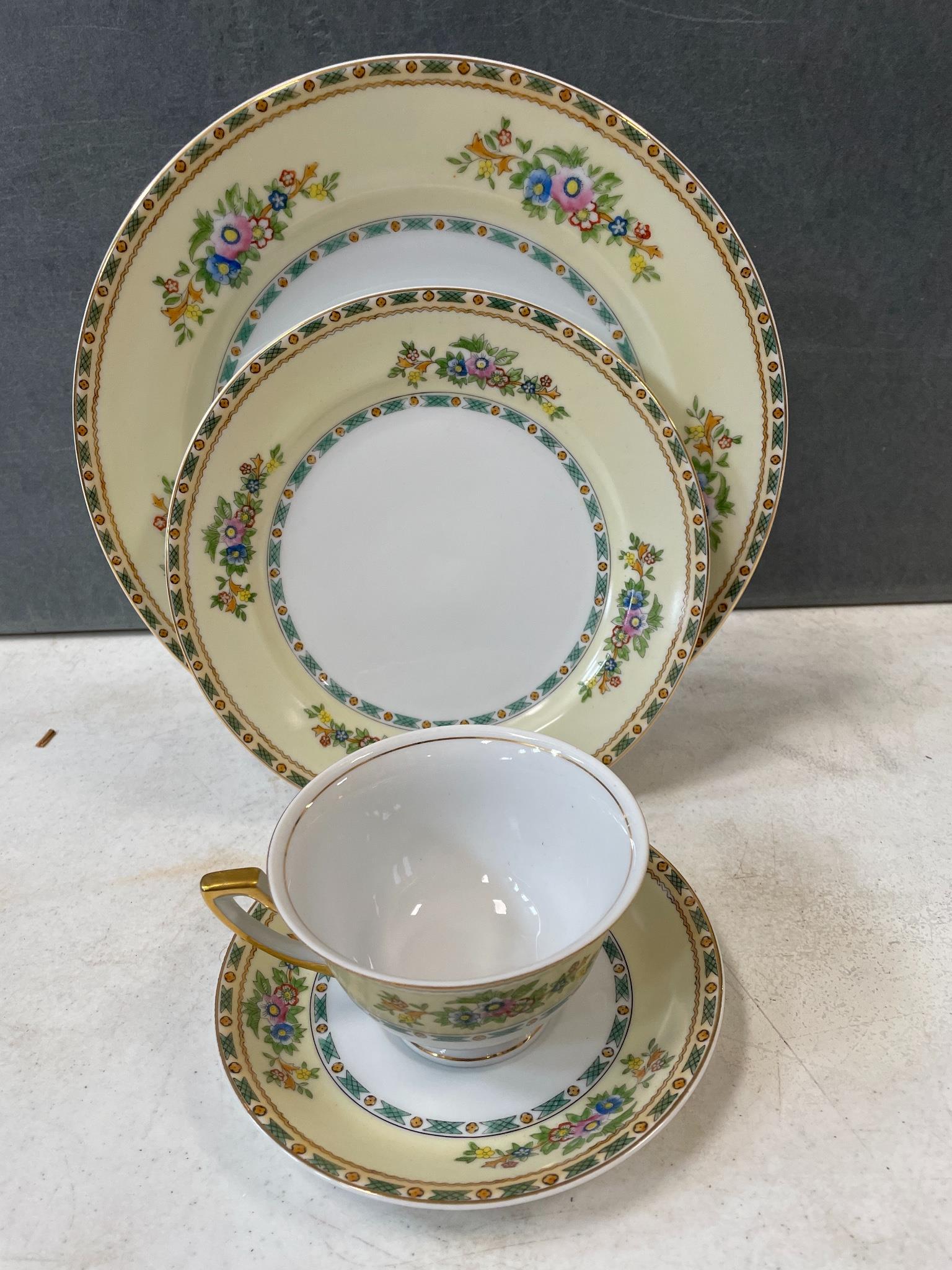 2 boxes Set of Nippon China with yellow band (1 of 2)