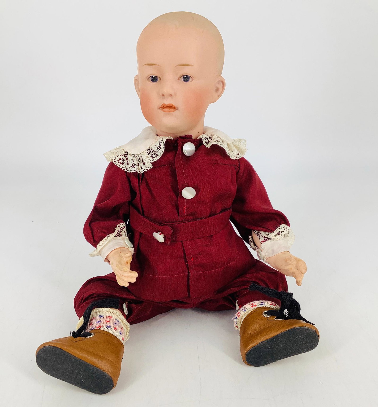 Gebruder Heubach 7603 bisque socket head boy, marked as (1 of 3)