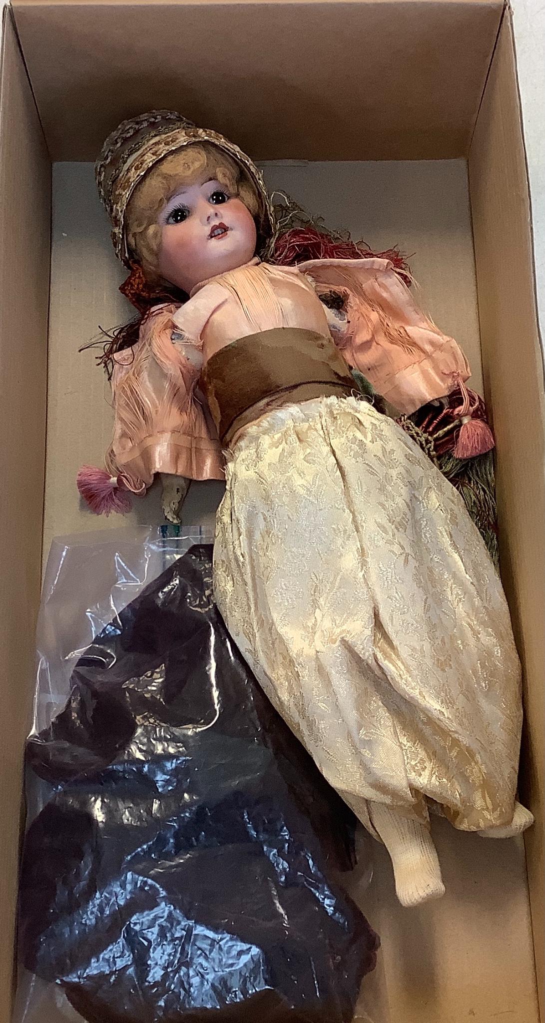 SFBJ 60 Bisque socket head doll in original costume (1 of 1)
