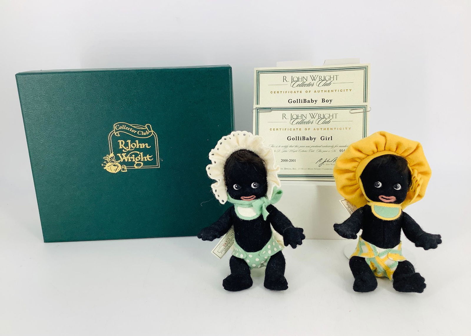 Gollibaby Boy and Gollibaby Girl by R. John Wright. (1 of 2)