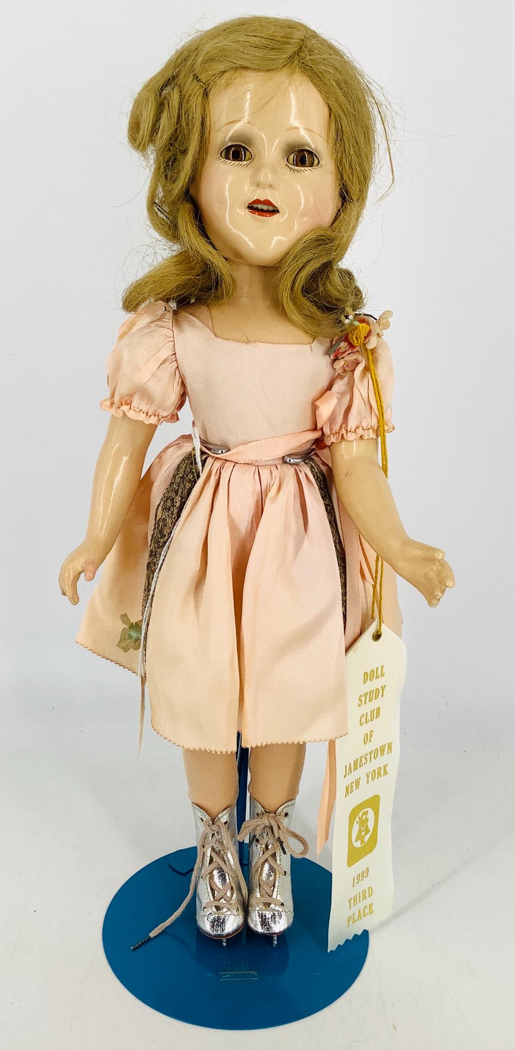Madame Alexander 18â€ Sonja Henie doll. Doll retains (1 of 2)