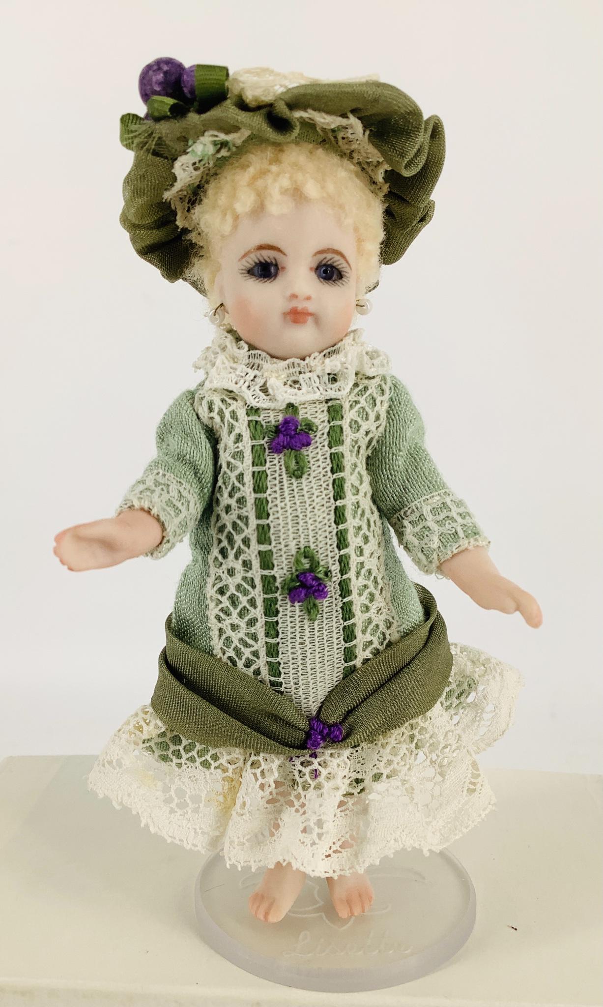 All-bisque reproduction mignonnette "Lisette" by Cathy (1 of 2)