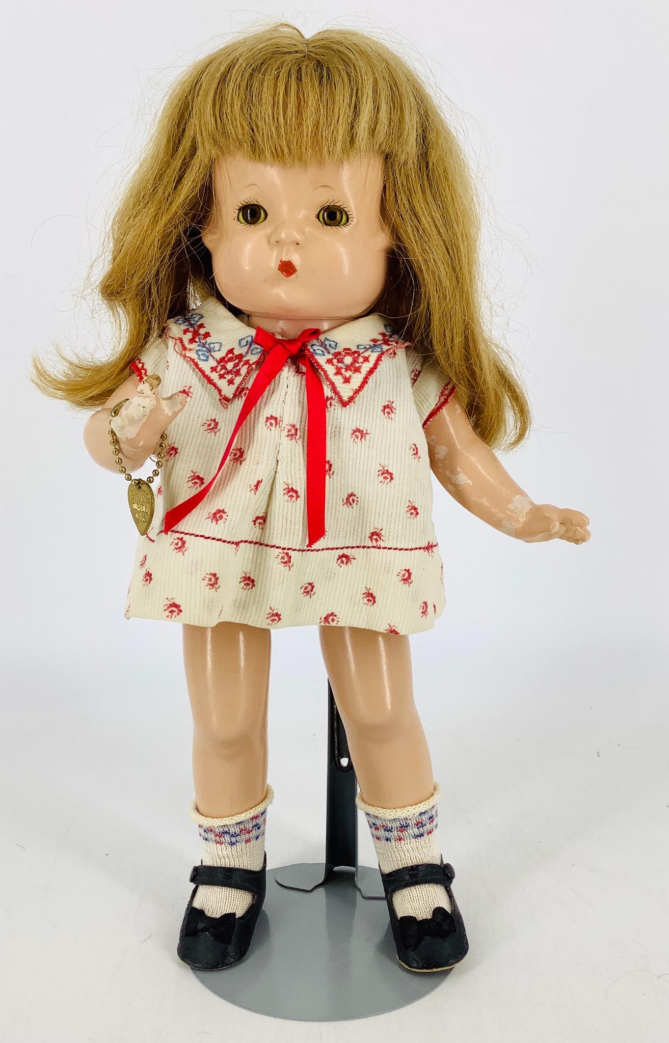 Effanbee composition "Patsy". 14" doll with human hair (1 of 3)