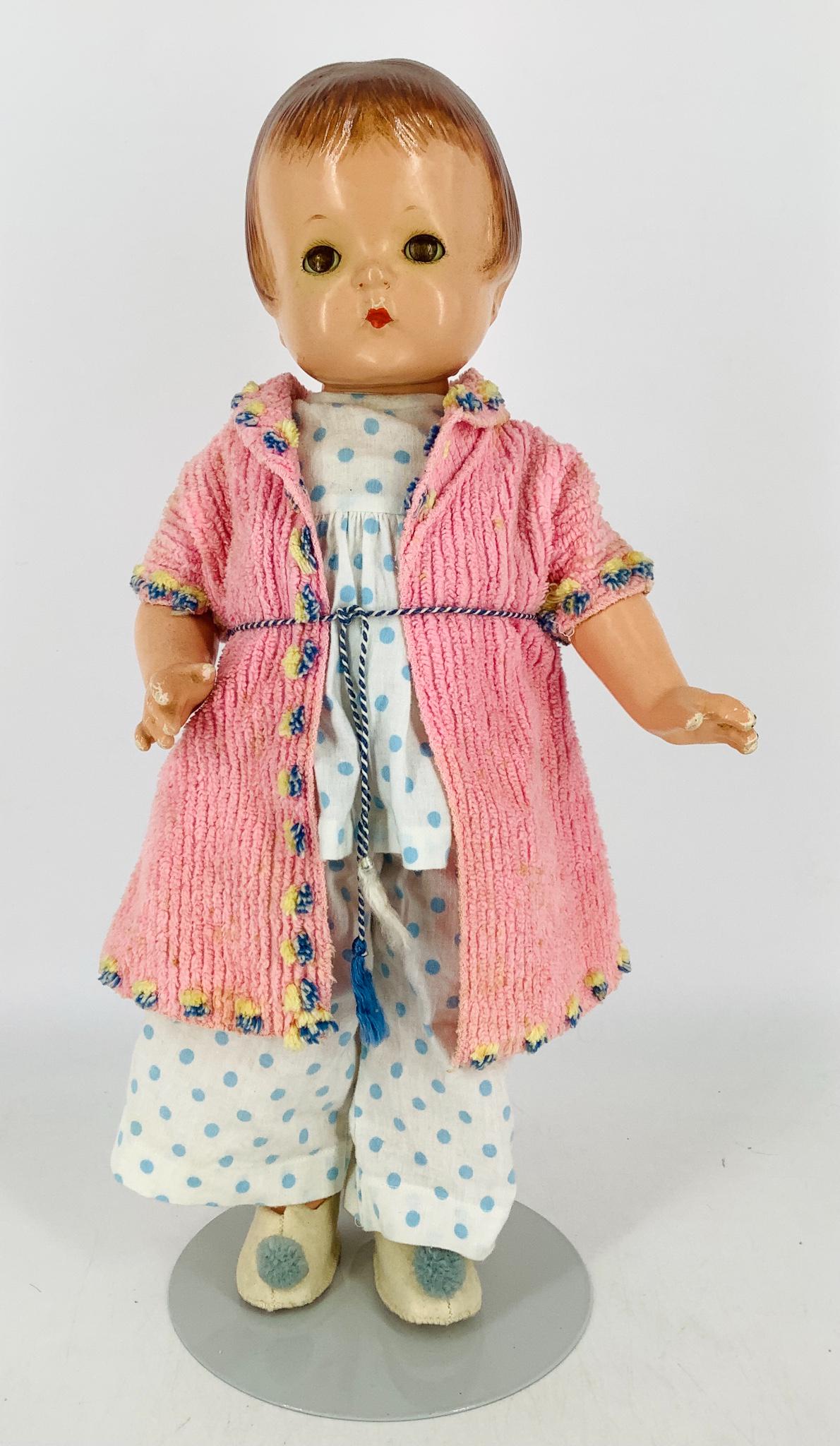 Effanbee composition Patsy-Ann. 19" doll with molded (1 of 3)