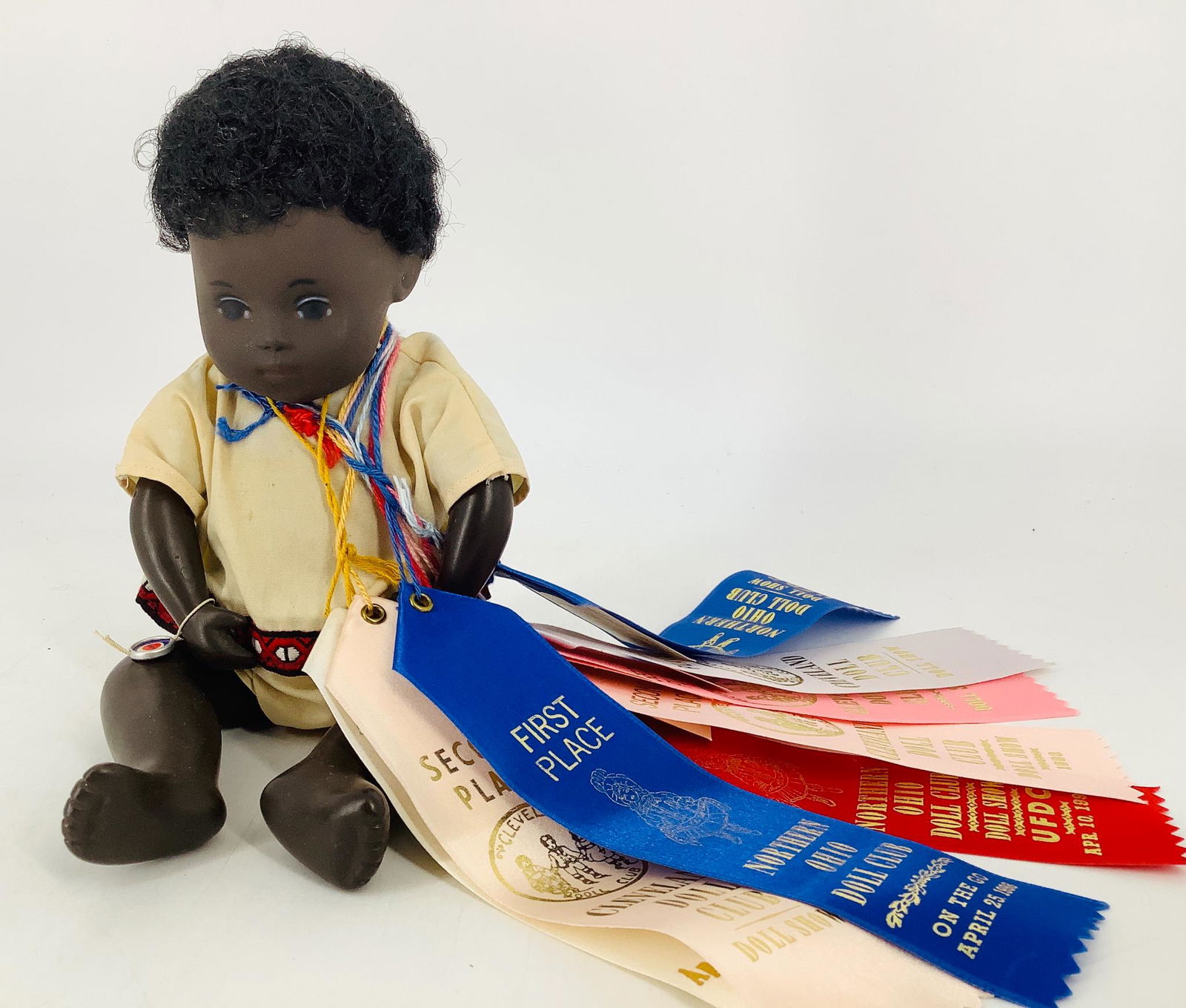 Made in England Sasha hard plastic black baby. Moveable (1 of 1)