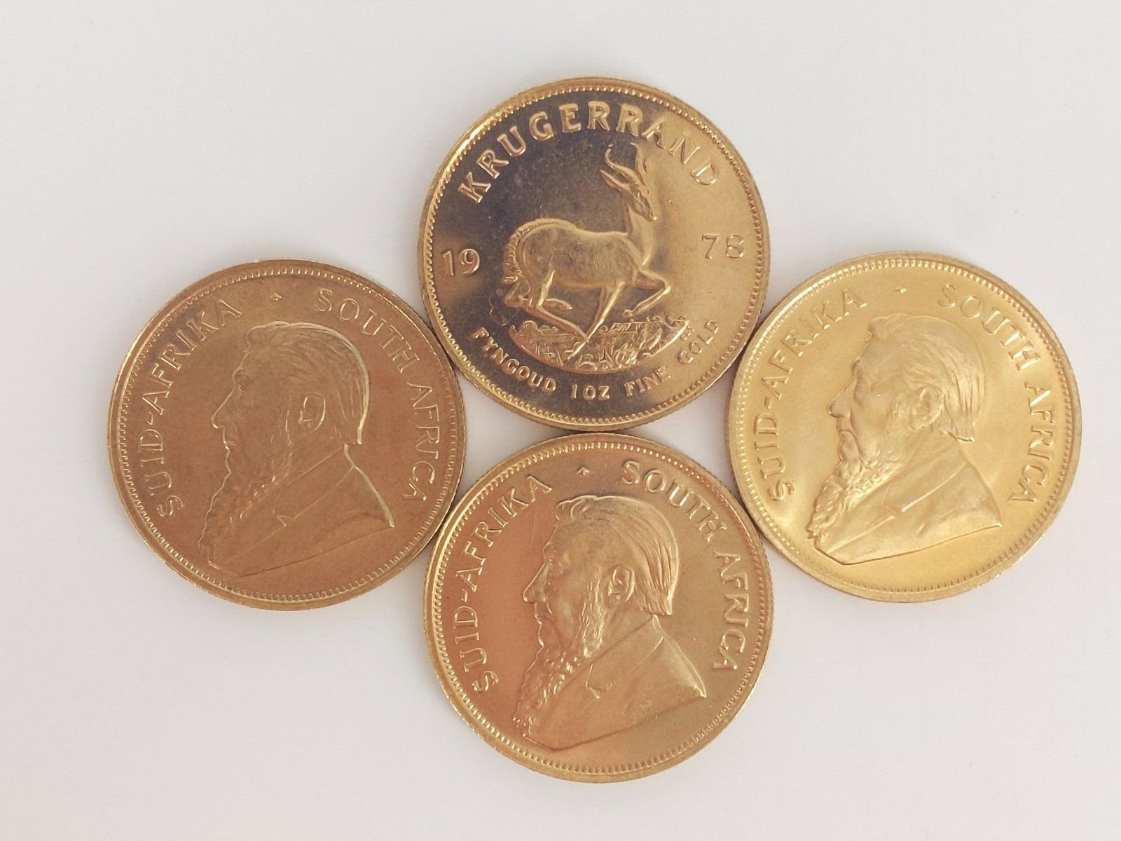 Four South African Gold Krugerrand Coins (1 of 2)
