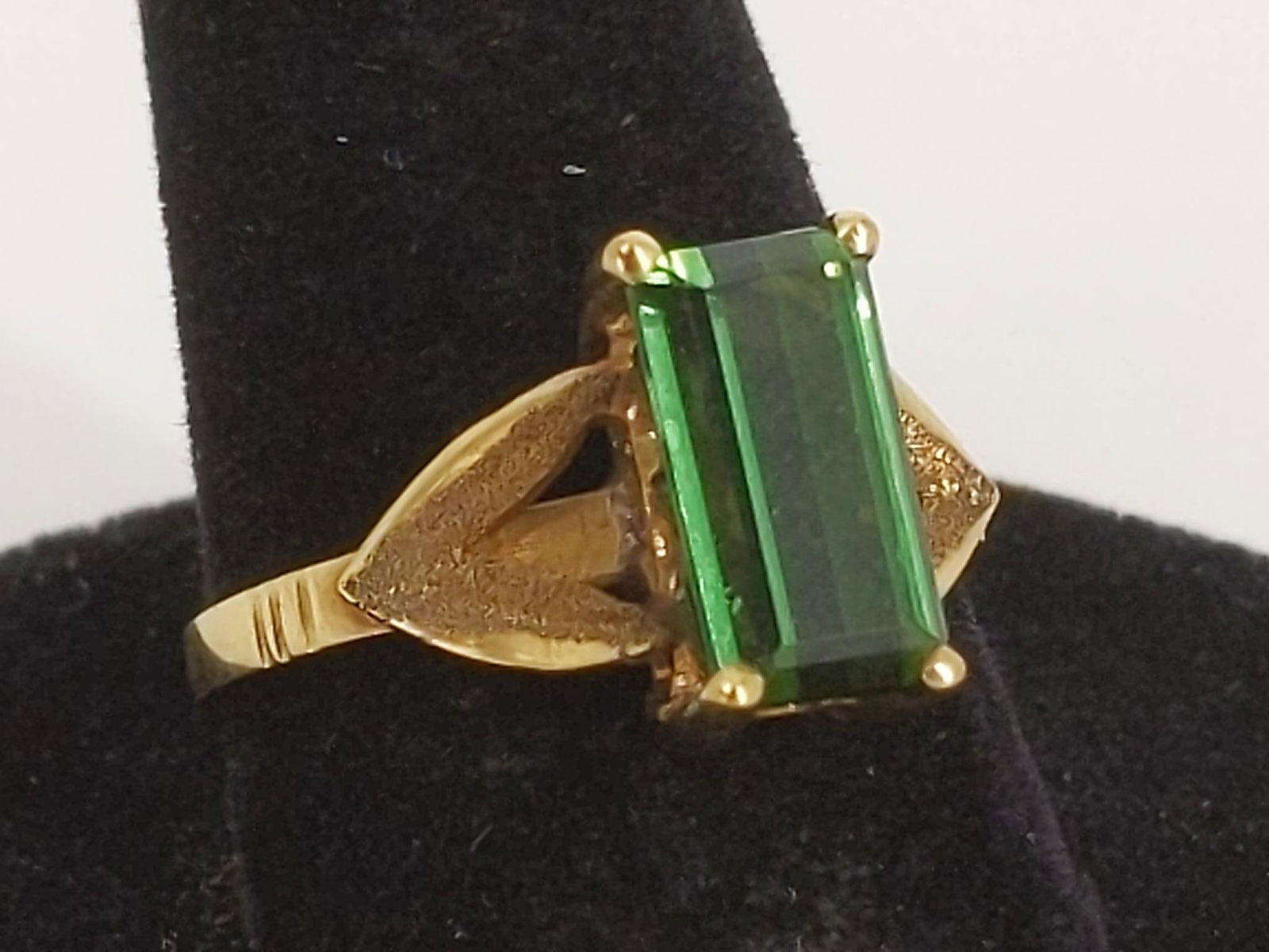 Gold and Gemstone Solitaire Ring (1 of 5)