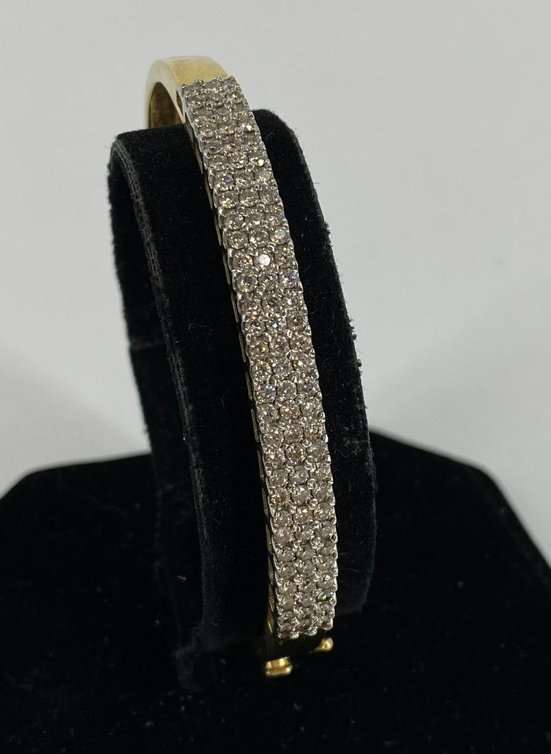 14kt Dual Tone Diamond Bracelet (1 of 4)