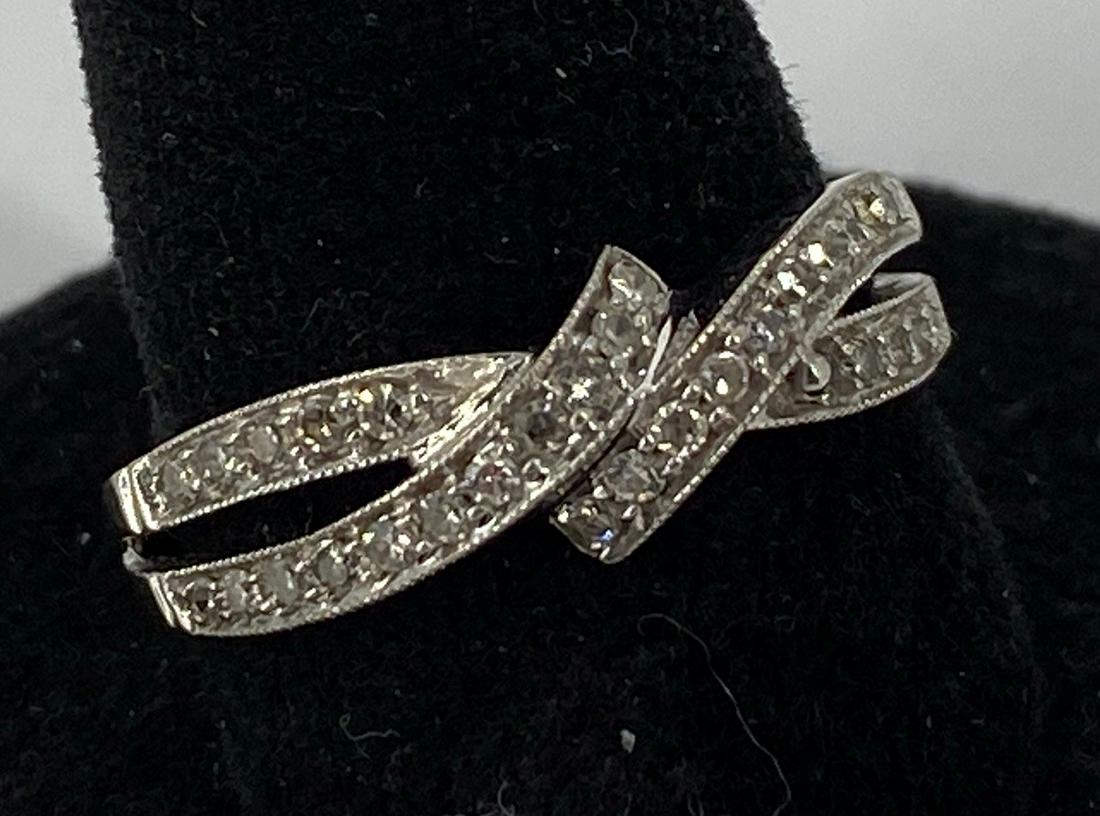 14kt White Gold & Diamond Ring (1 of 4)
