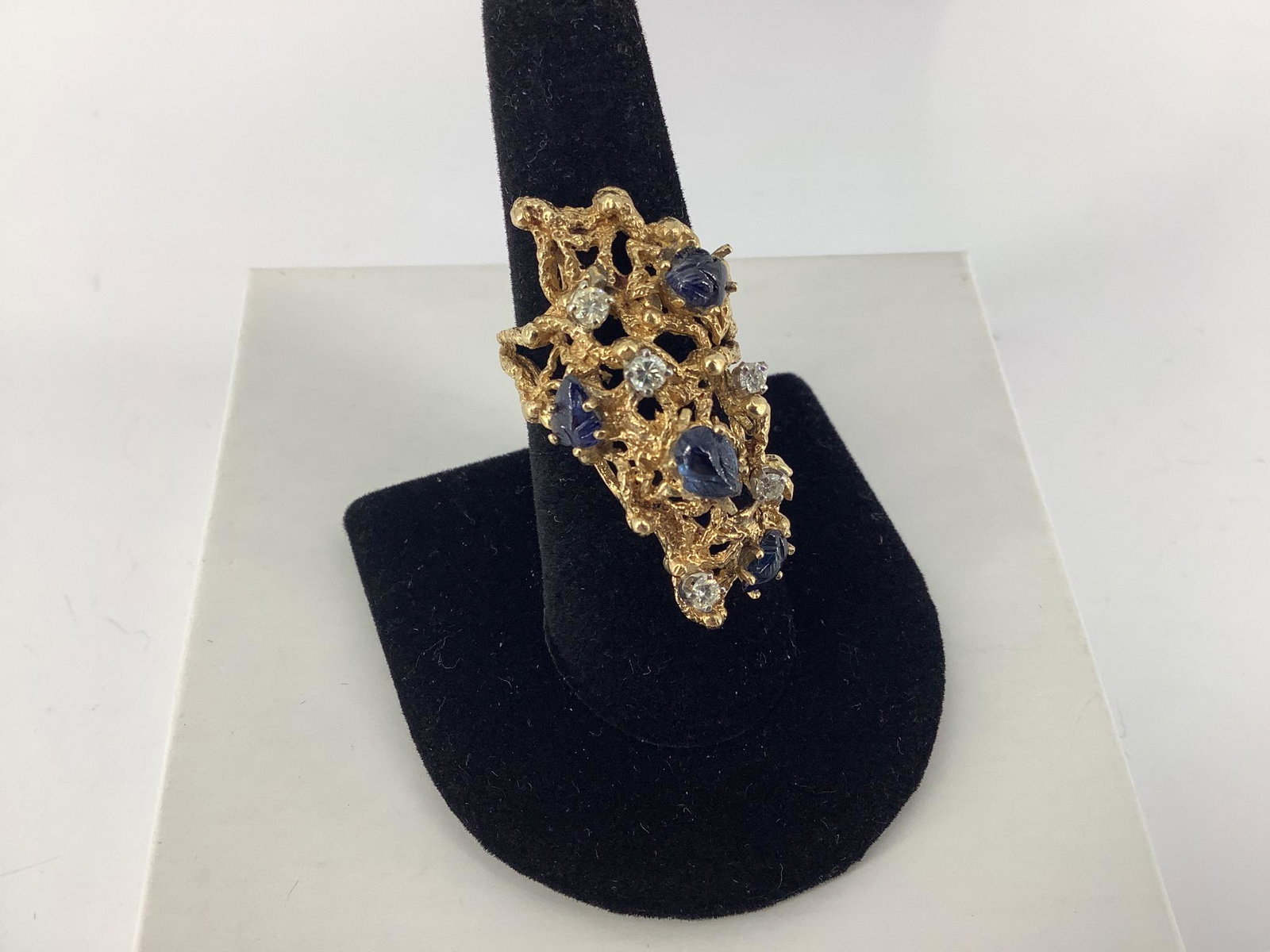 Gold, Diamond, and Gemstone Ring (1 of 2)