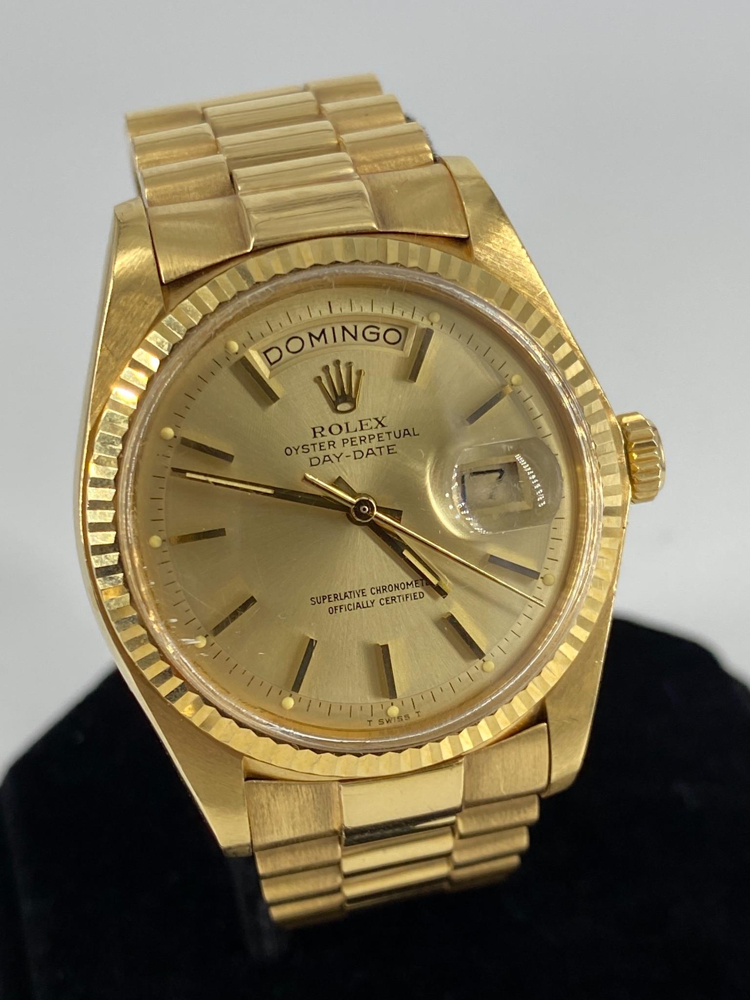 18kt Yellow Gold Rolex Wrist Watch (1 of 10)