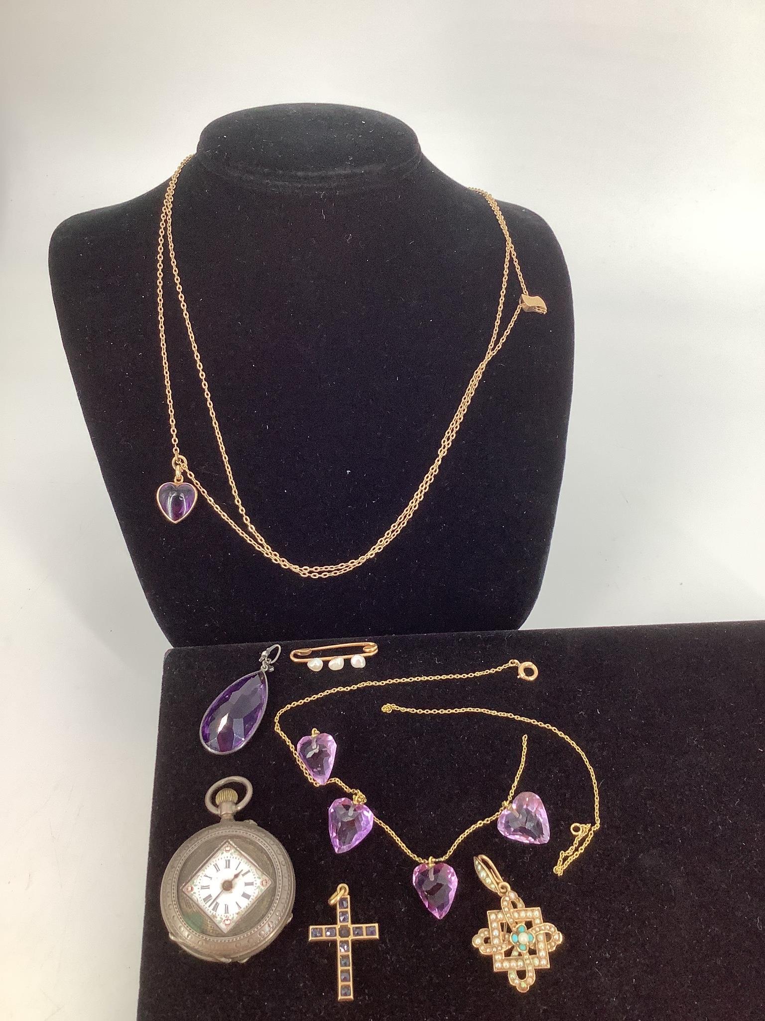 Lot of Antique - Vintage Age Jewelry and Accessories (1 of 8)