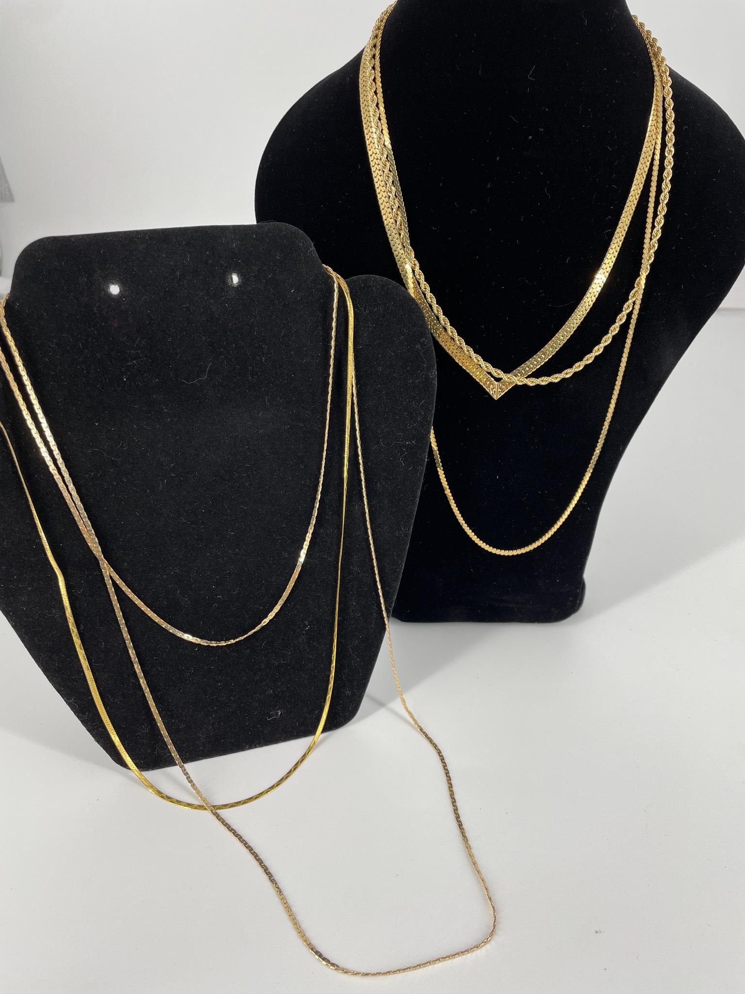 Six Gold Necklaces (1 of 1)