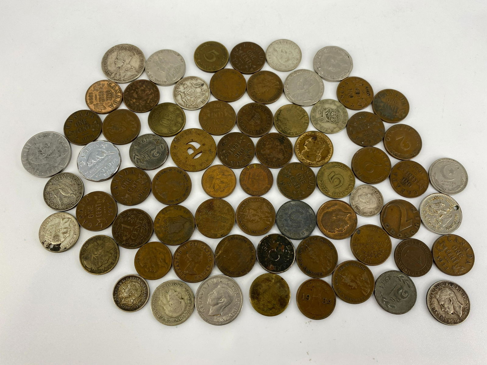 68 Assorted Foreign Coins (1 of 1)
