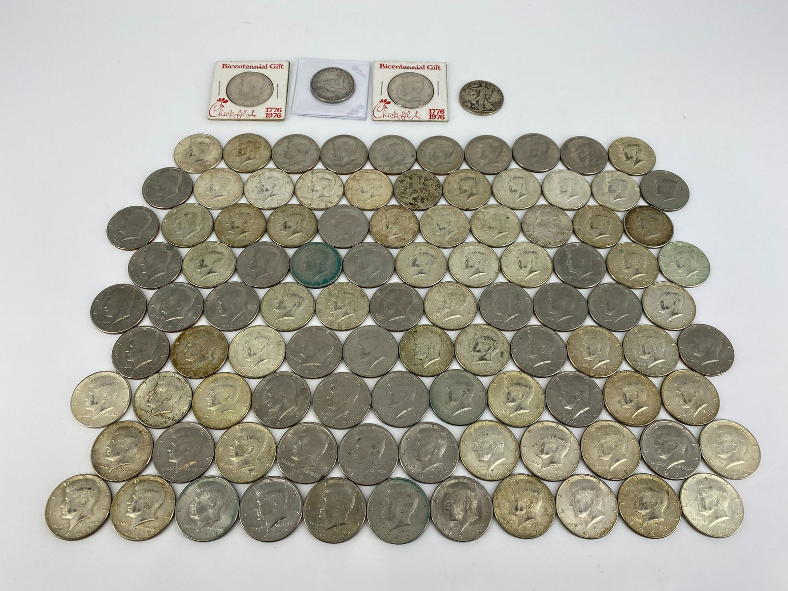 102 Assorted U.S. Half Dollar Coins (1 of 15)