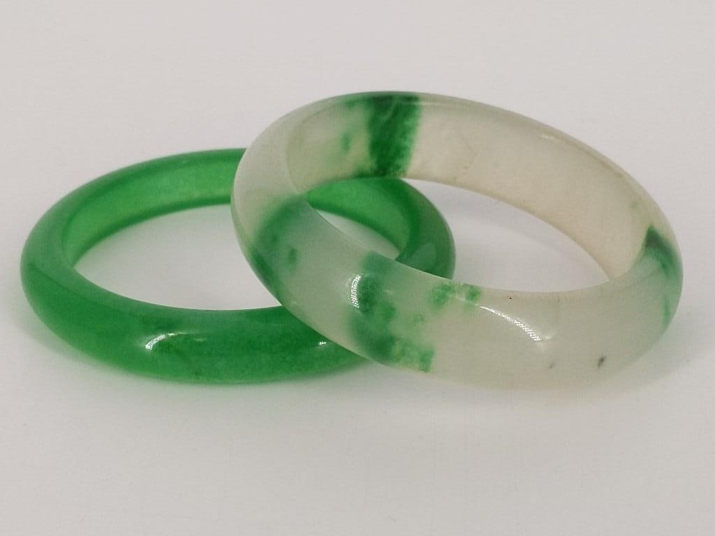 Two Polished Jade Bangles (1 of 8)
