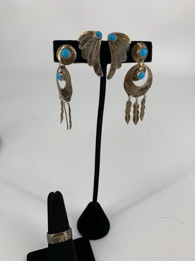 Sterling Silver Southwestern Jewelry Lot (1 of 3)