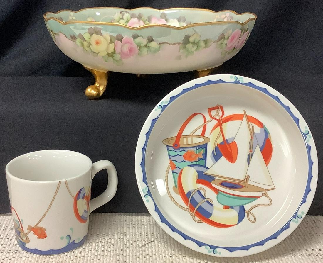 Lot including Tiffany & Co bowl 6 1/2' w/ cup 3" & AK (1 of 3)
