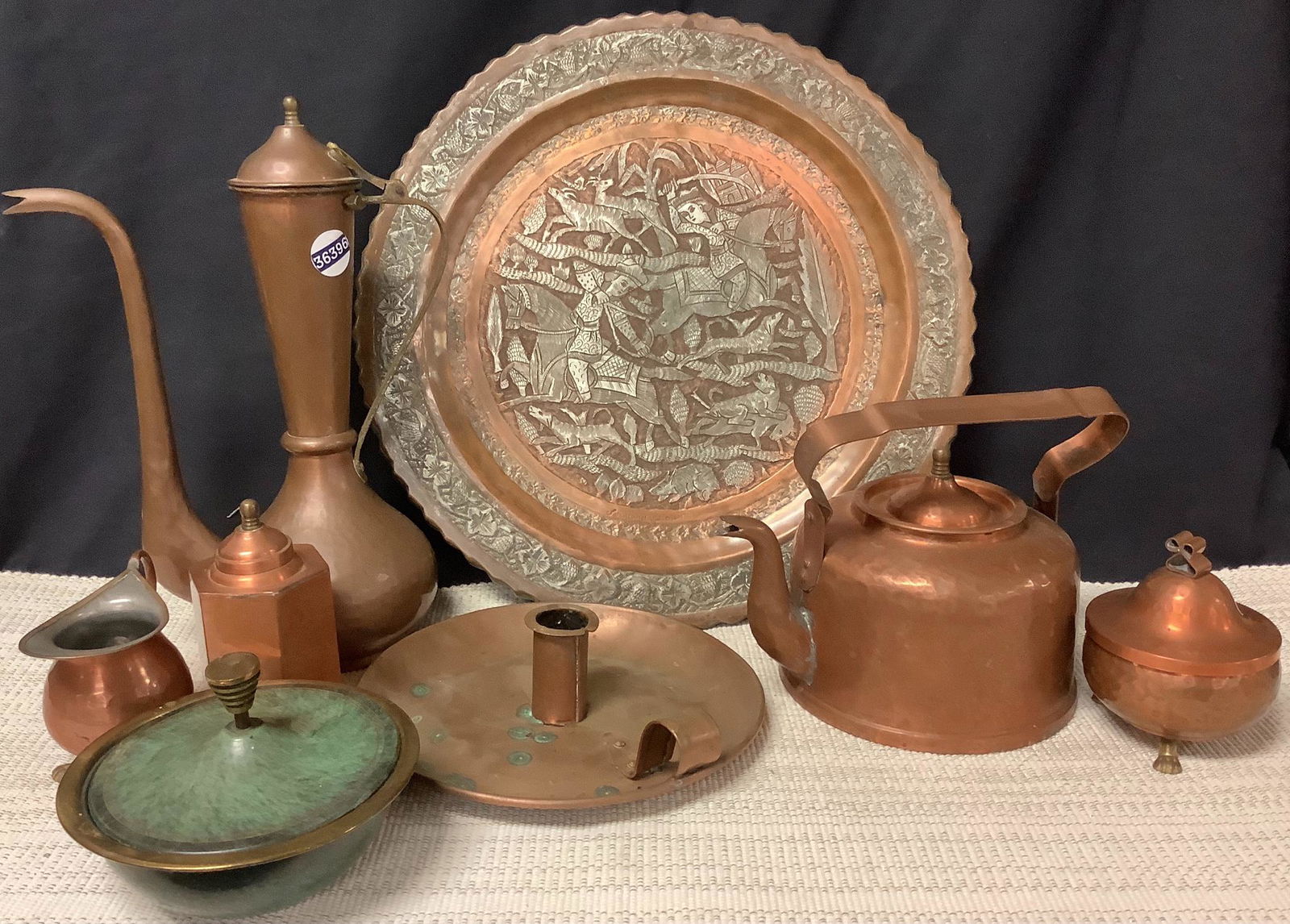 Lot of 8 copper pieces (1 of 1)