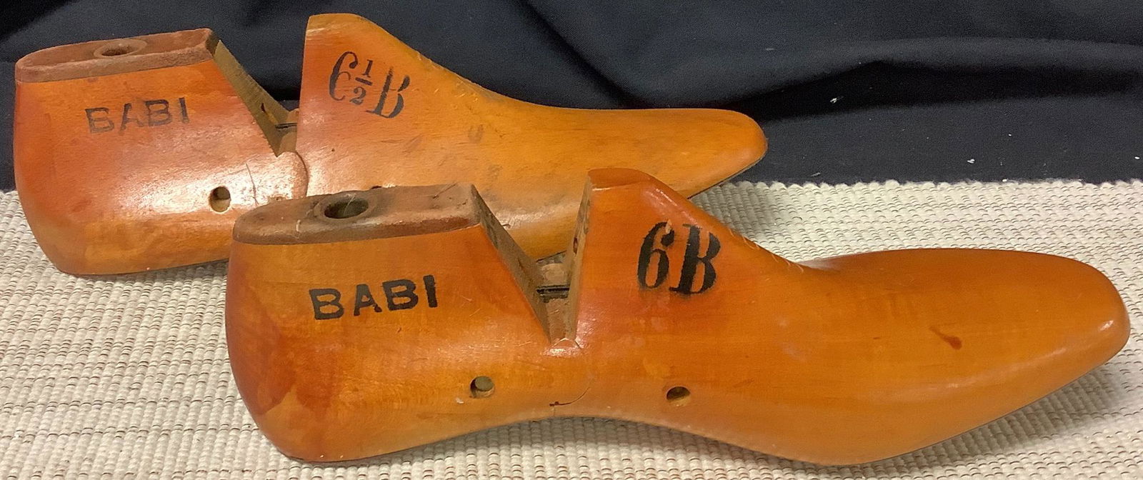 Babi 6B & 6 1/2B wooden shoe forms. (1 of 3)