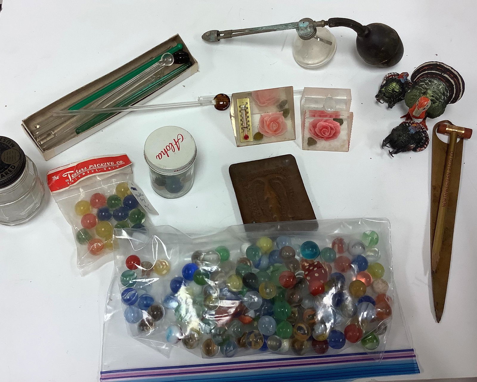 Lot of variety of items old marbles, paperweights (1 of 1)