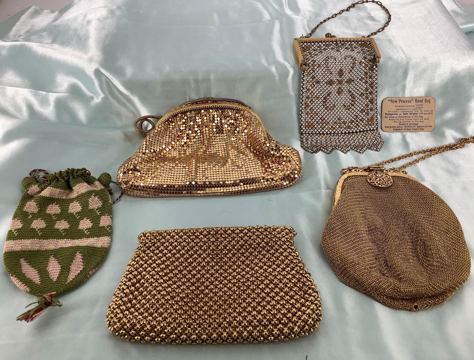 Lot of five ladies purses including an older Whiting & (1 of 1)