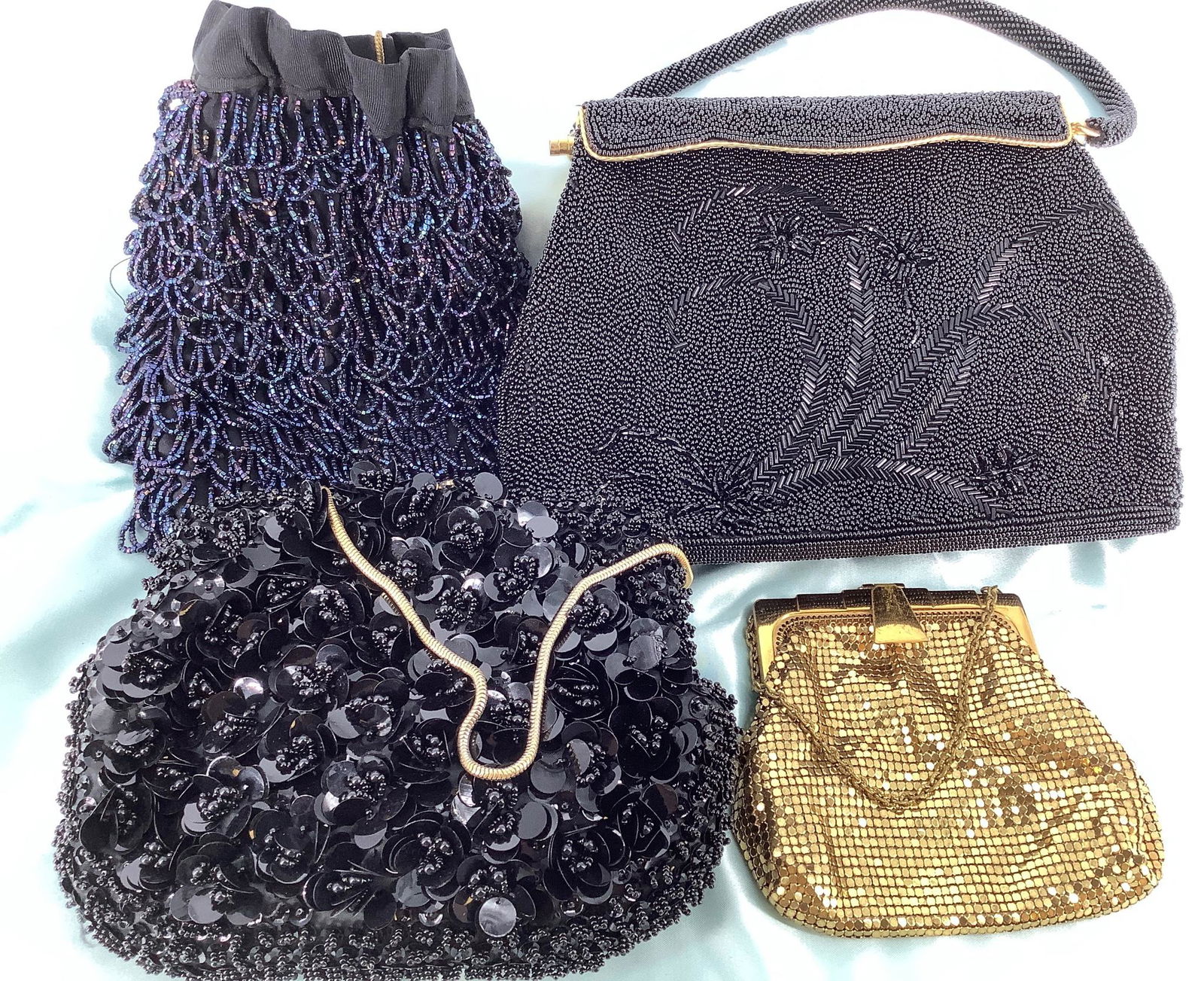 Lot of four ladies bags including a Whiting & Davis (1 of 2)