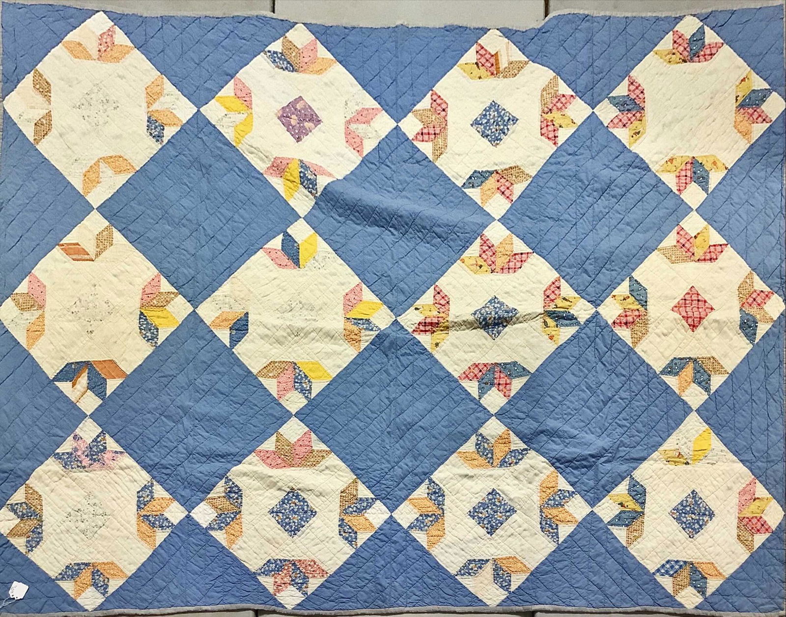Patchwork quilt 62 1/4”x84” (1 of 1)