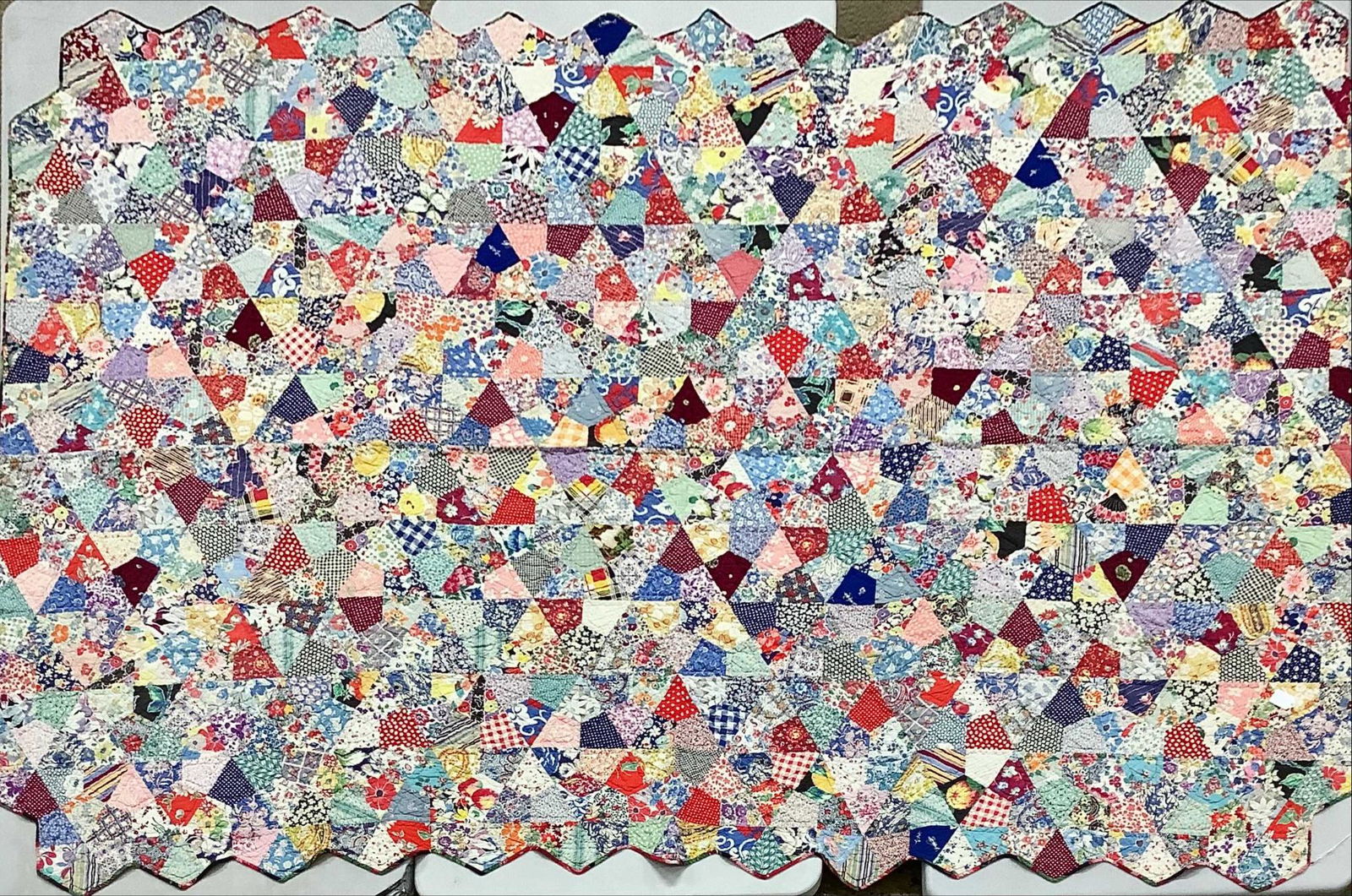 Patchwork quilt 66.5x99” (1 of 1)