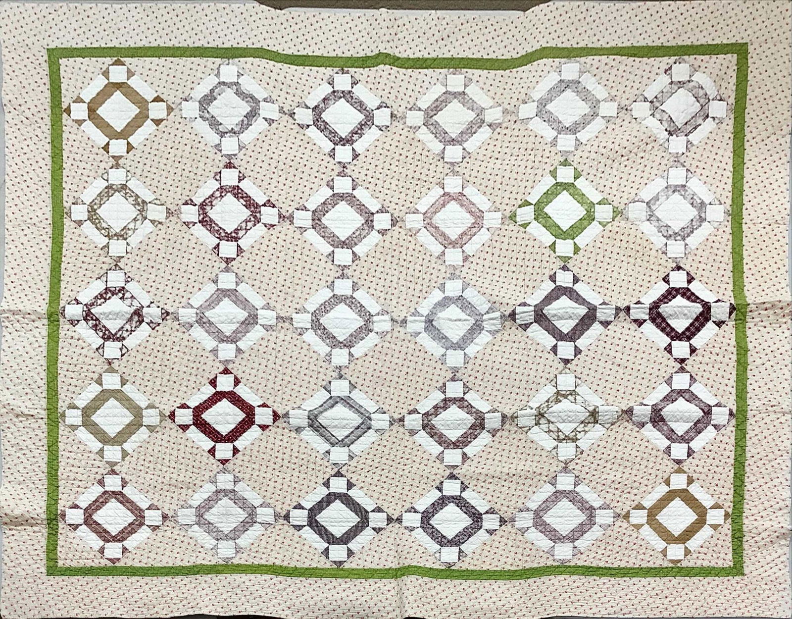 Diamond patchwork quilt 70”x86” (1 of 1)