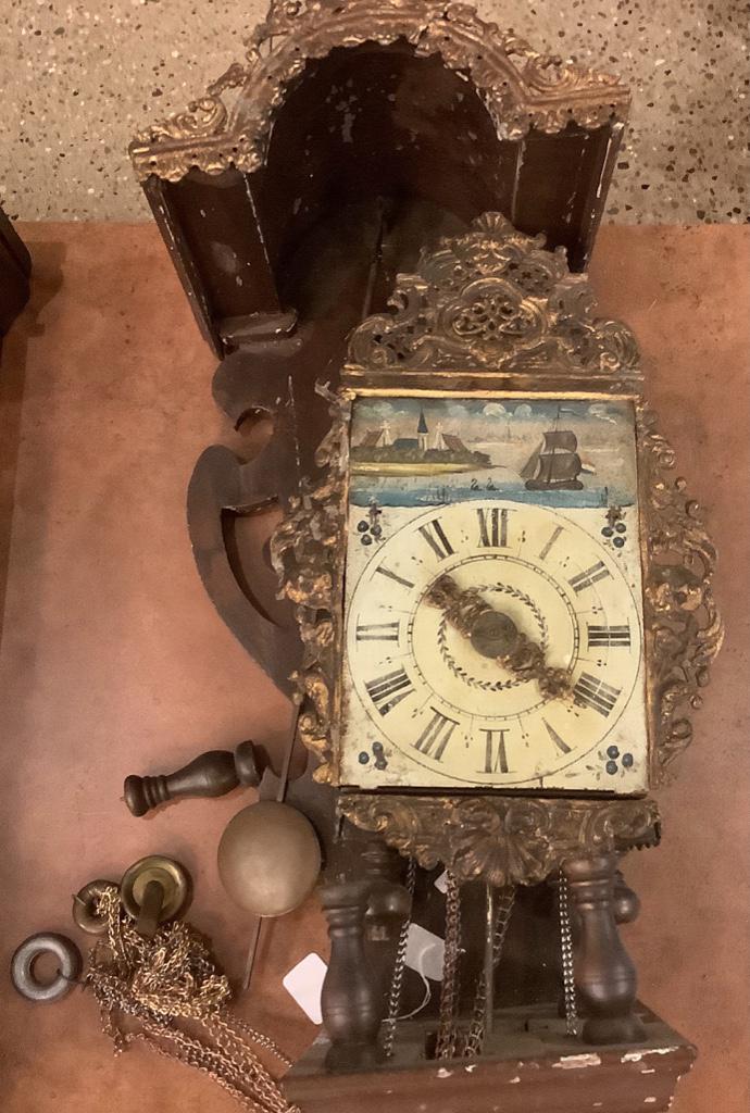 Early Dutch hooded clock, some metal need re-soldered (1 of 1)