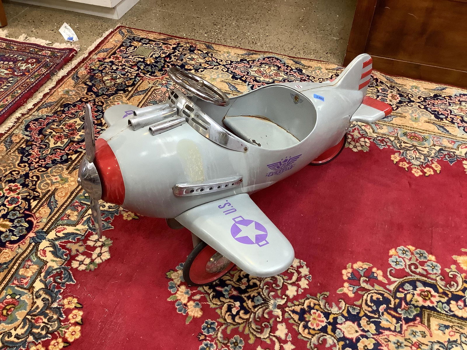 Us army airplane riding toy. By AFC rubber tire on one (1 of 1)