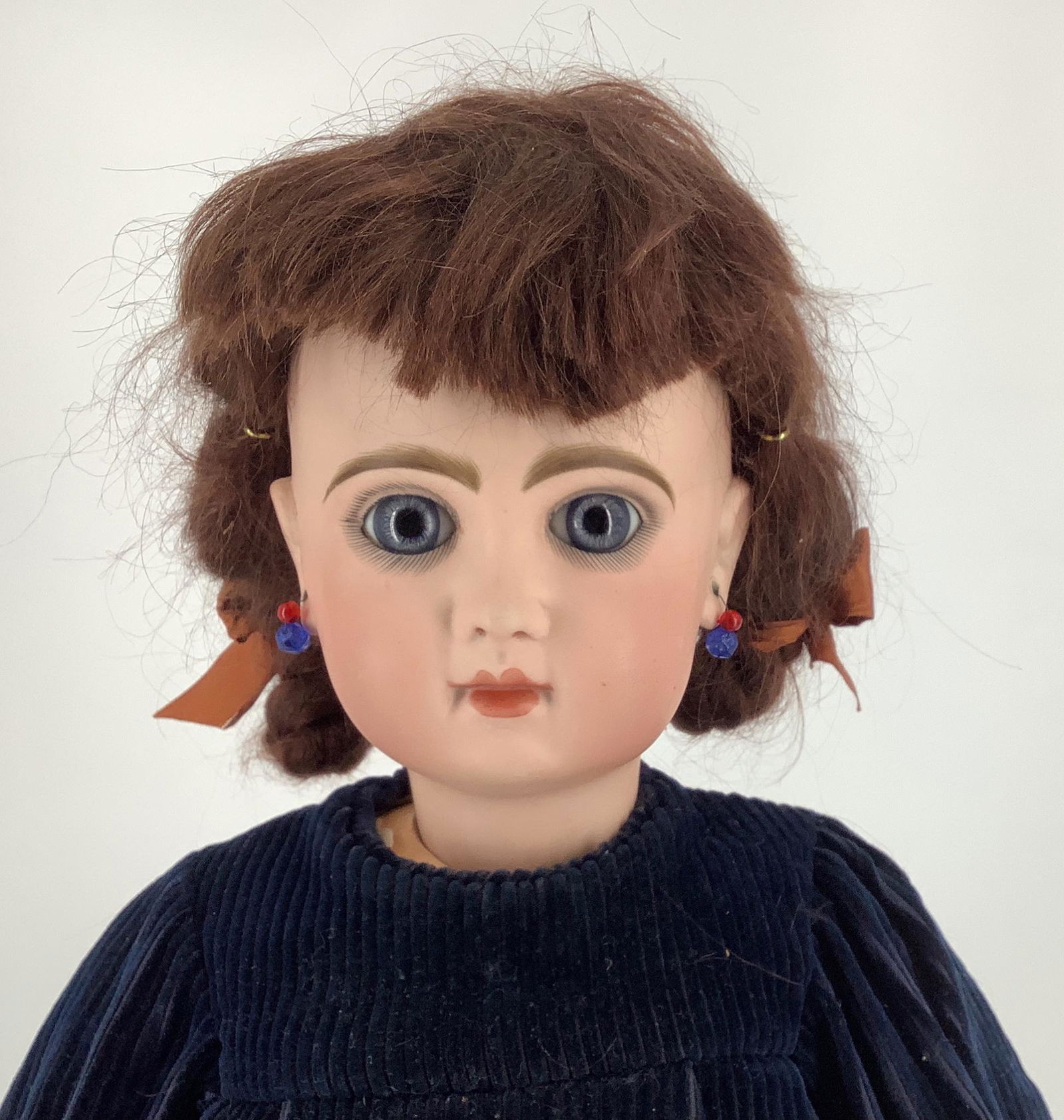 TÃªte Jumeau bisque socket head girl. 22" doll with (1 of 7)