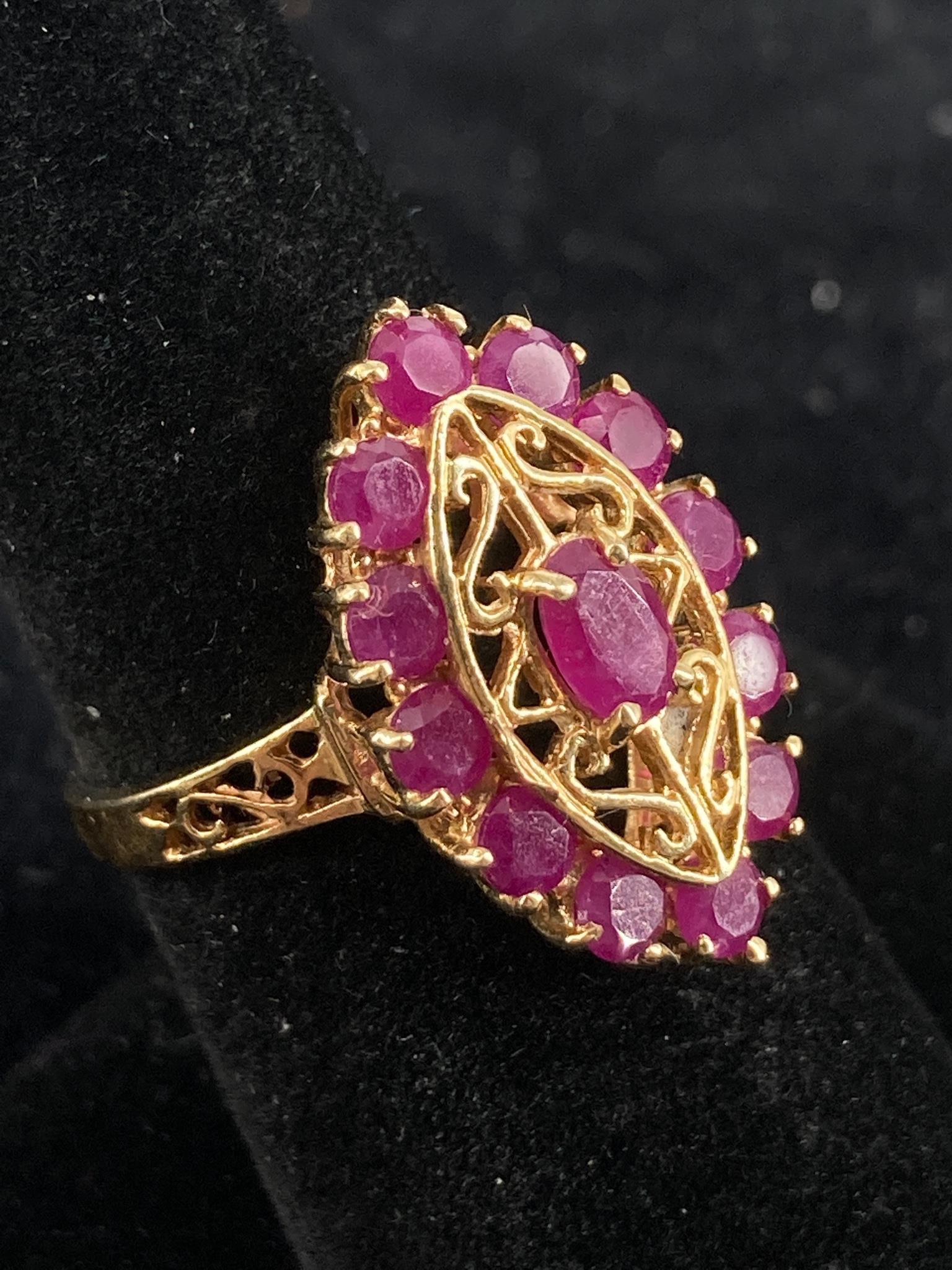 14kt Yellow Gold Ruby Ring (1 of 4)