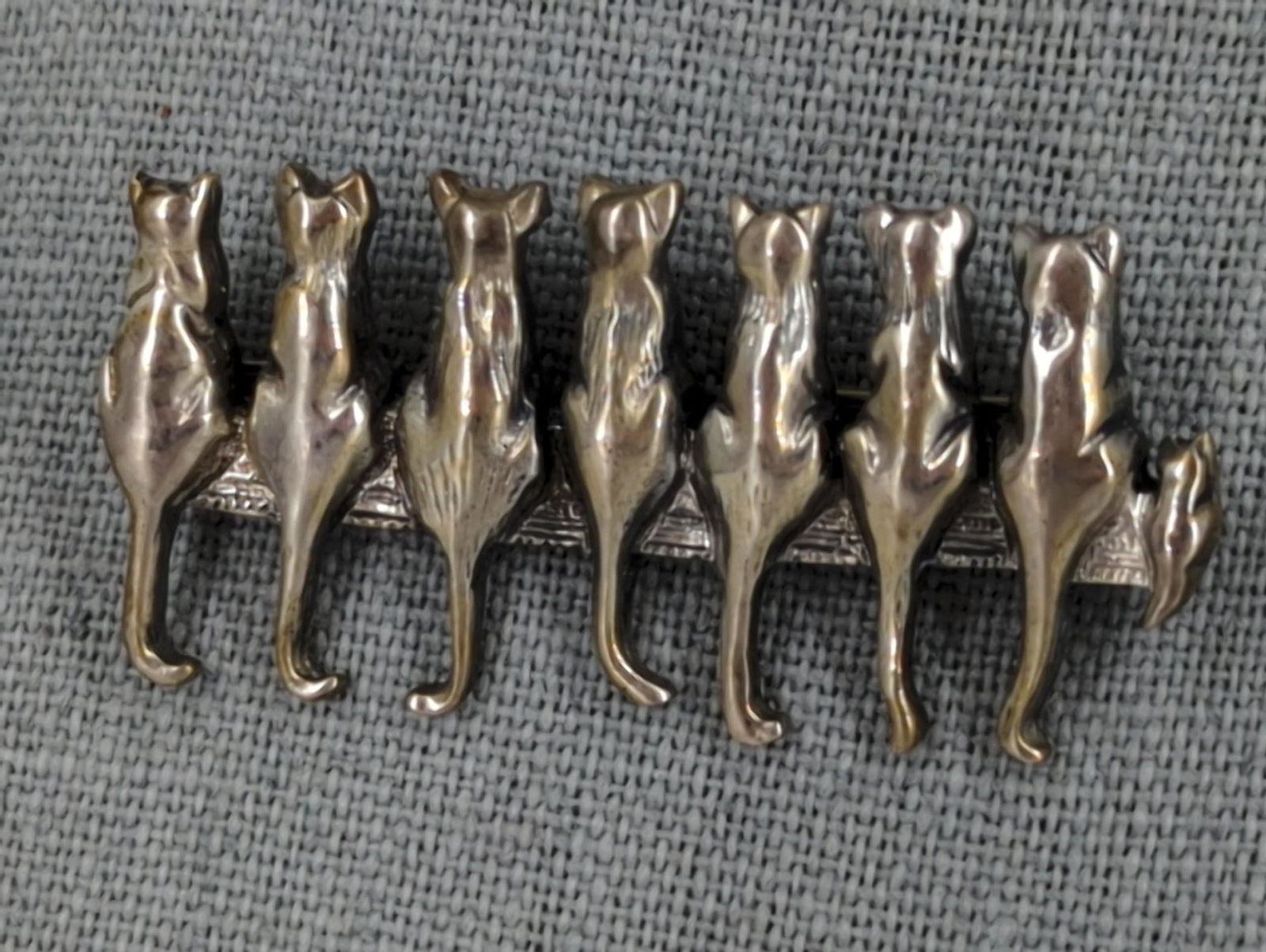 Sterling Silver Cat PIn (1 of 3)