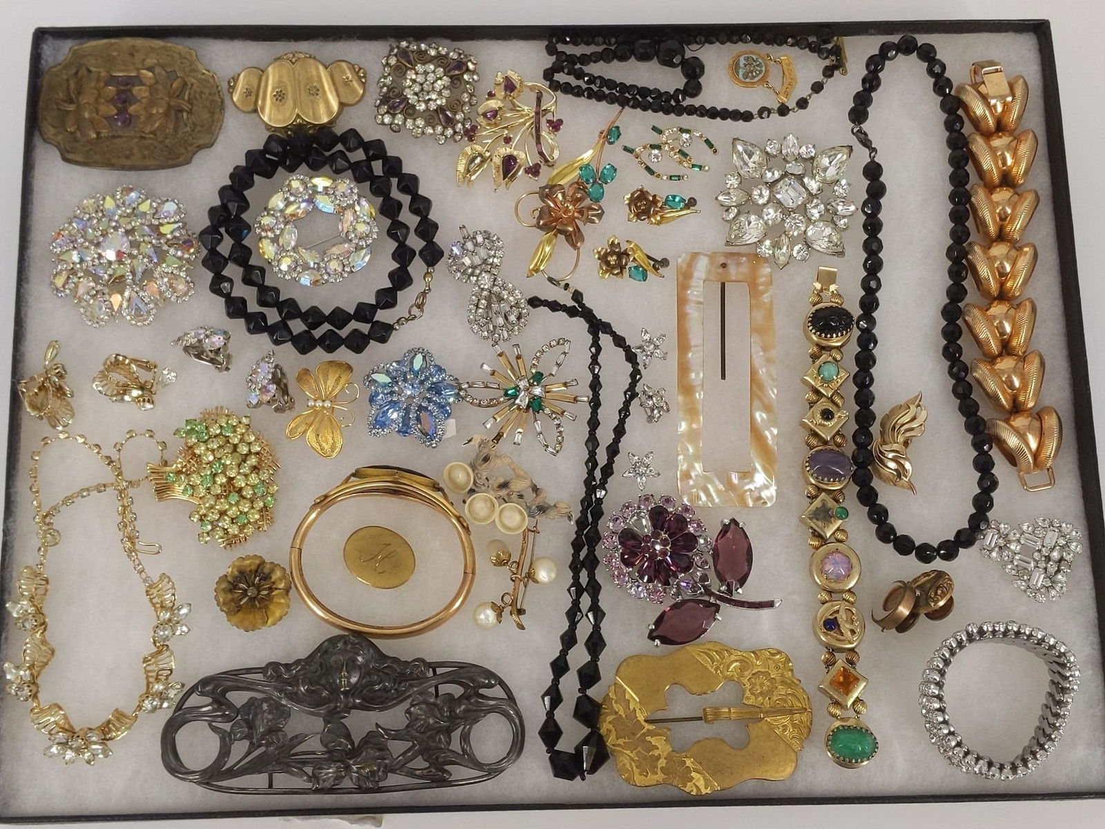 Tray of Assorted Antique - Vintage Age Jewelry & (1 of 7)
