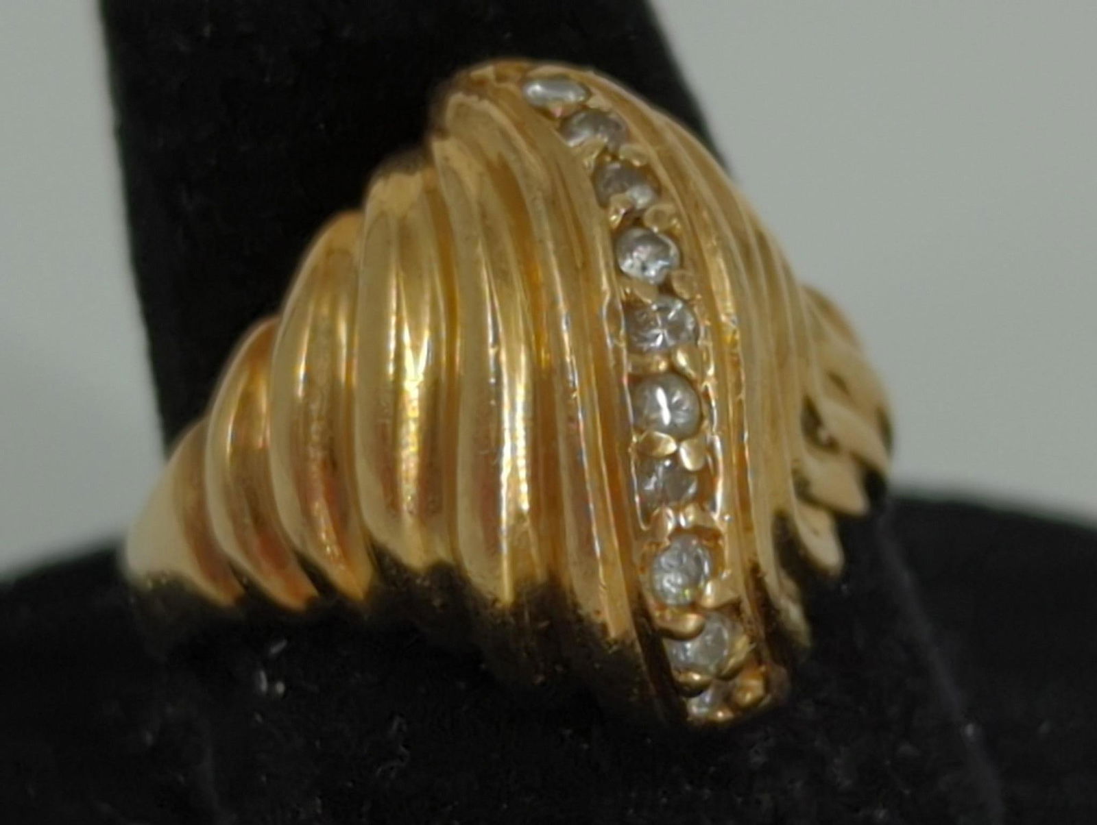 Gold and Diamond Dinner Ring (1 of 4)