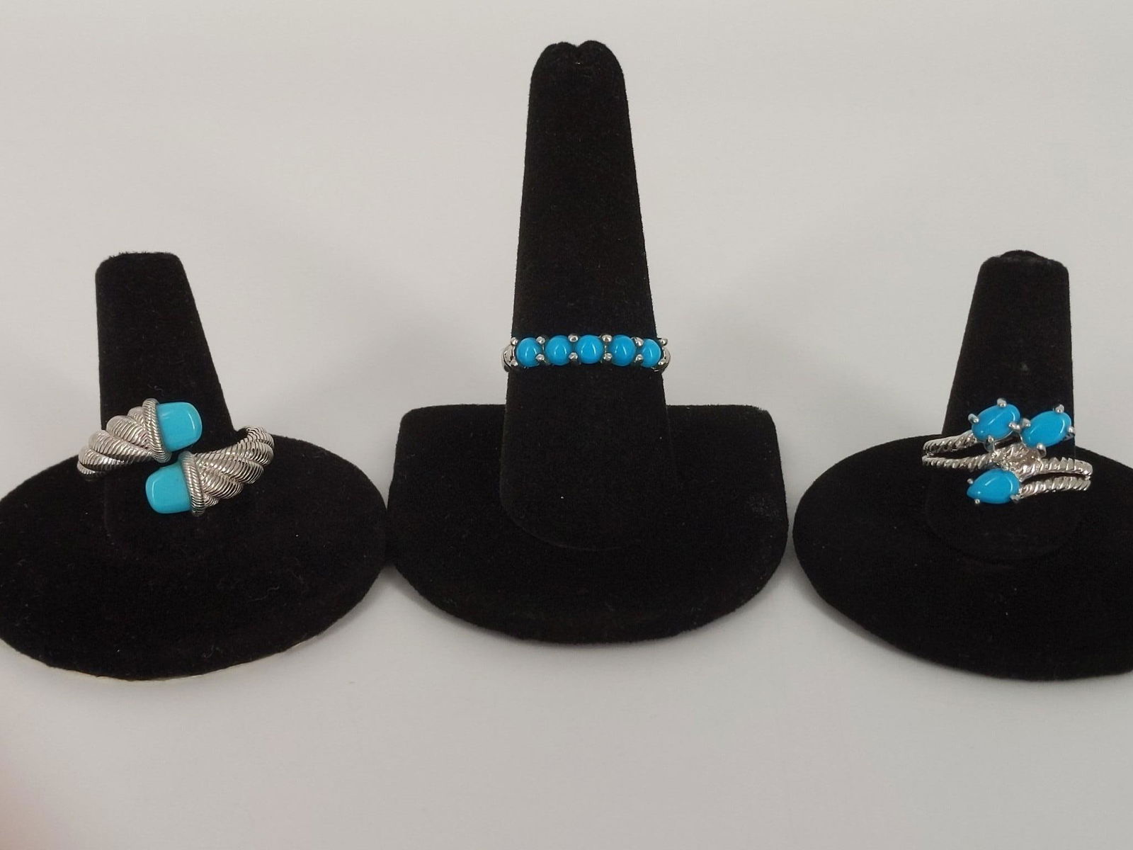 Three Sterling and Stone Fashion Rings (1 of 10)