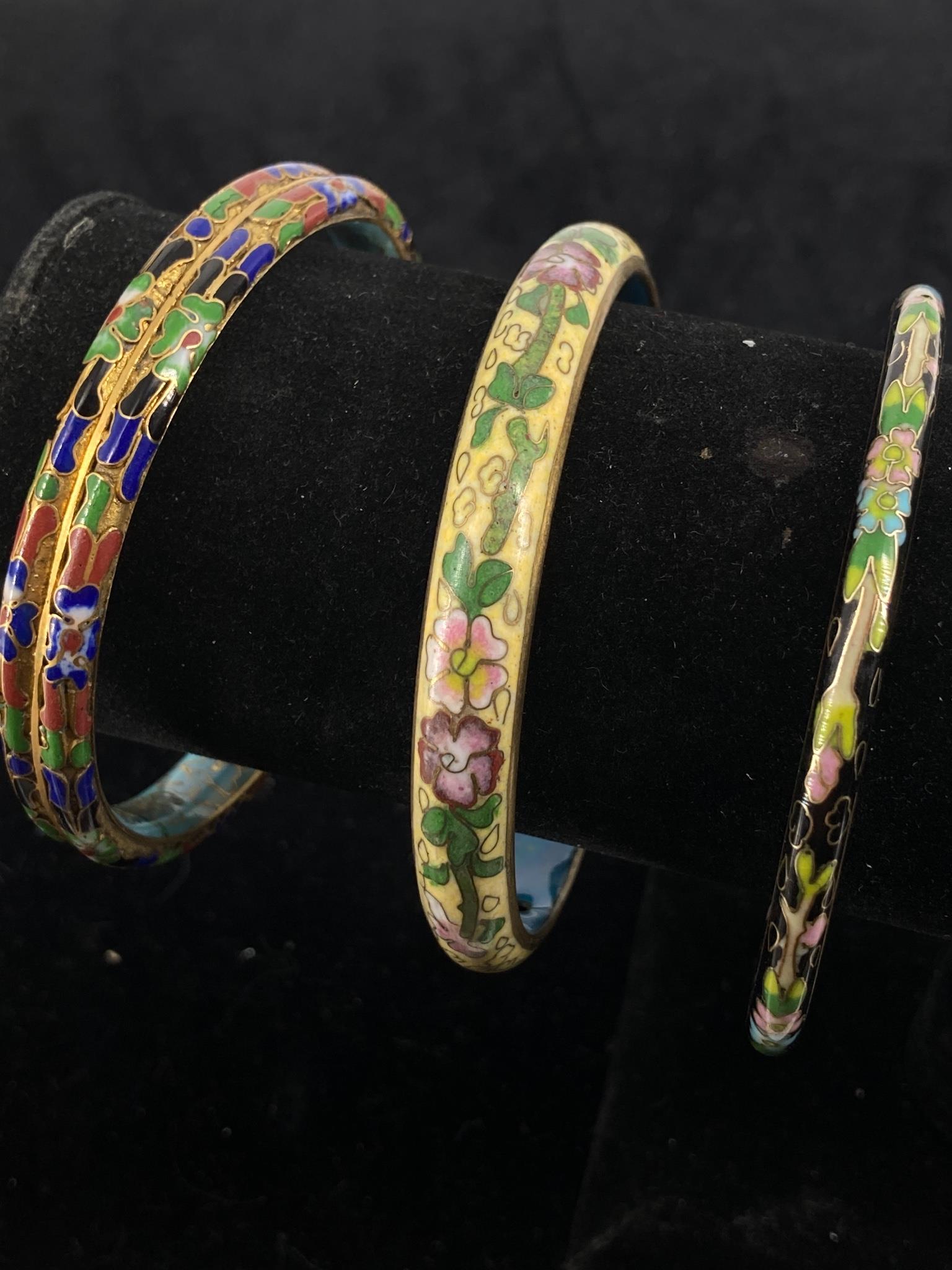Three CloisonnÃ© Bangles (1 of 5)