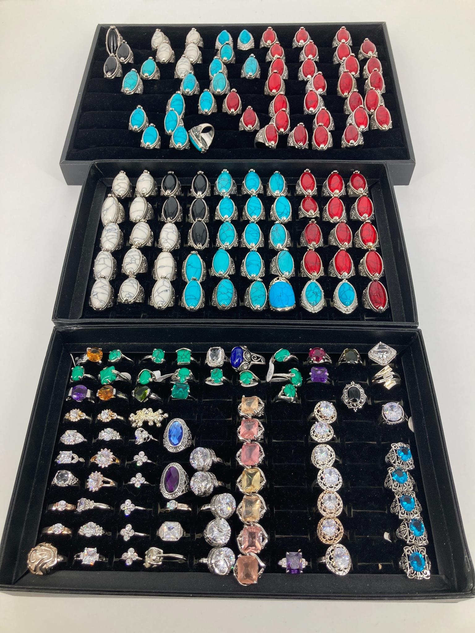 Three Ring Trays Filled With Rings (1 of 4)