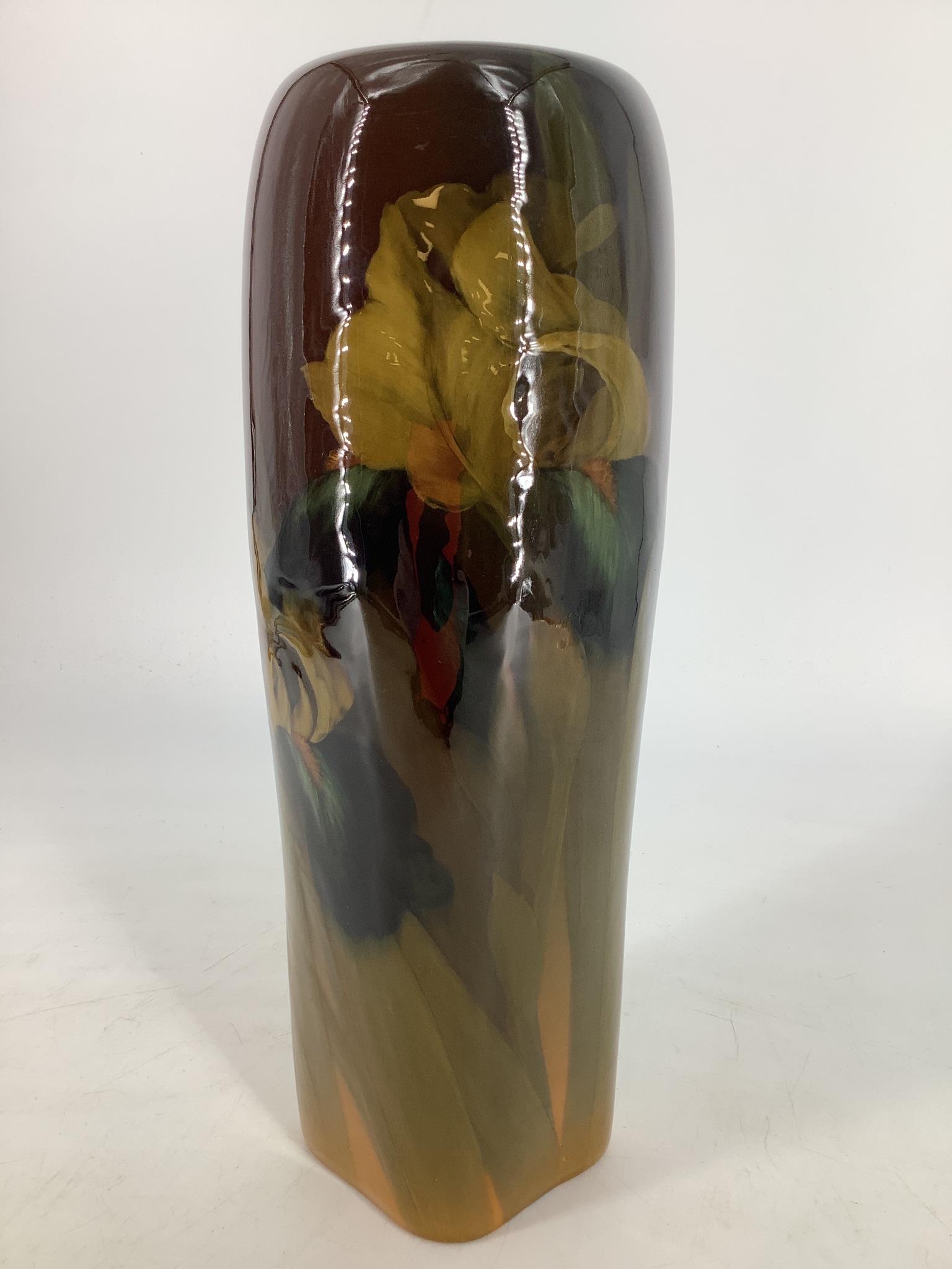 Rookwood vase @ 12" tall, marked L.A., presumably for (1 of 3)
