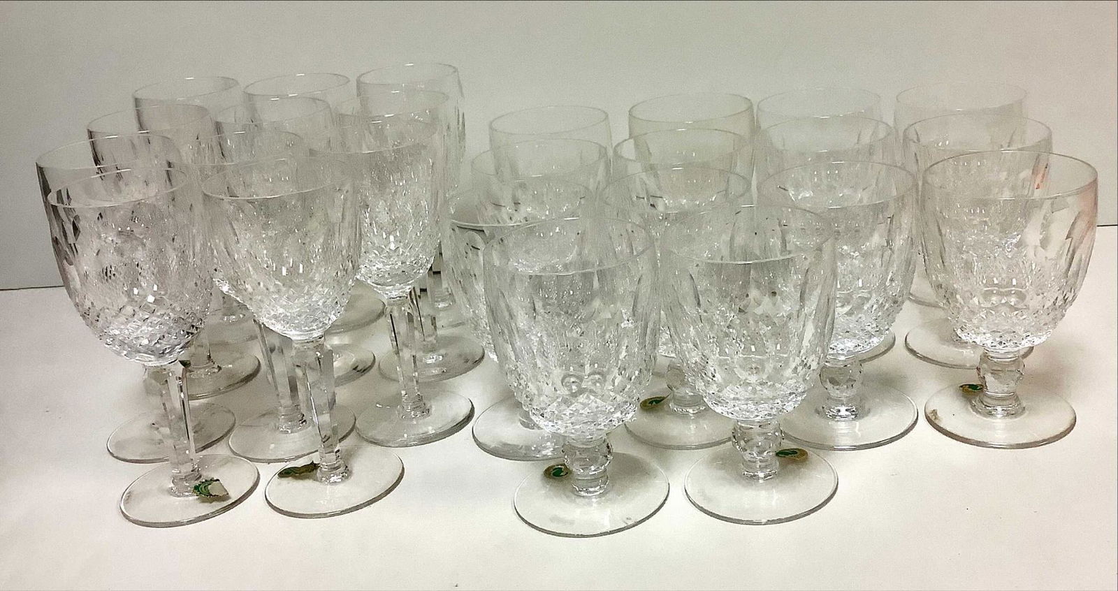 Waterford Crystal, 11 long stem Colleen Goblets 6.5",14 (1 of 1)