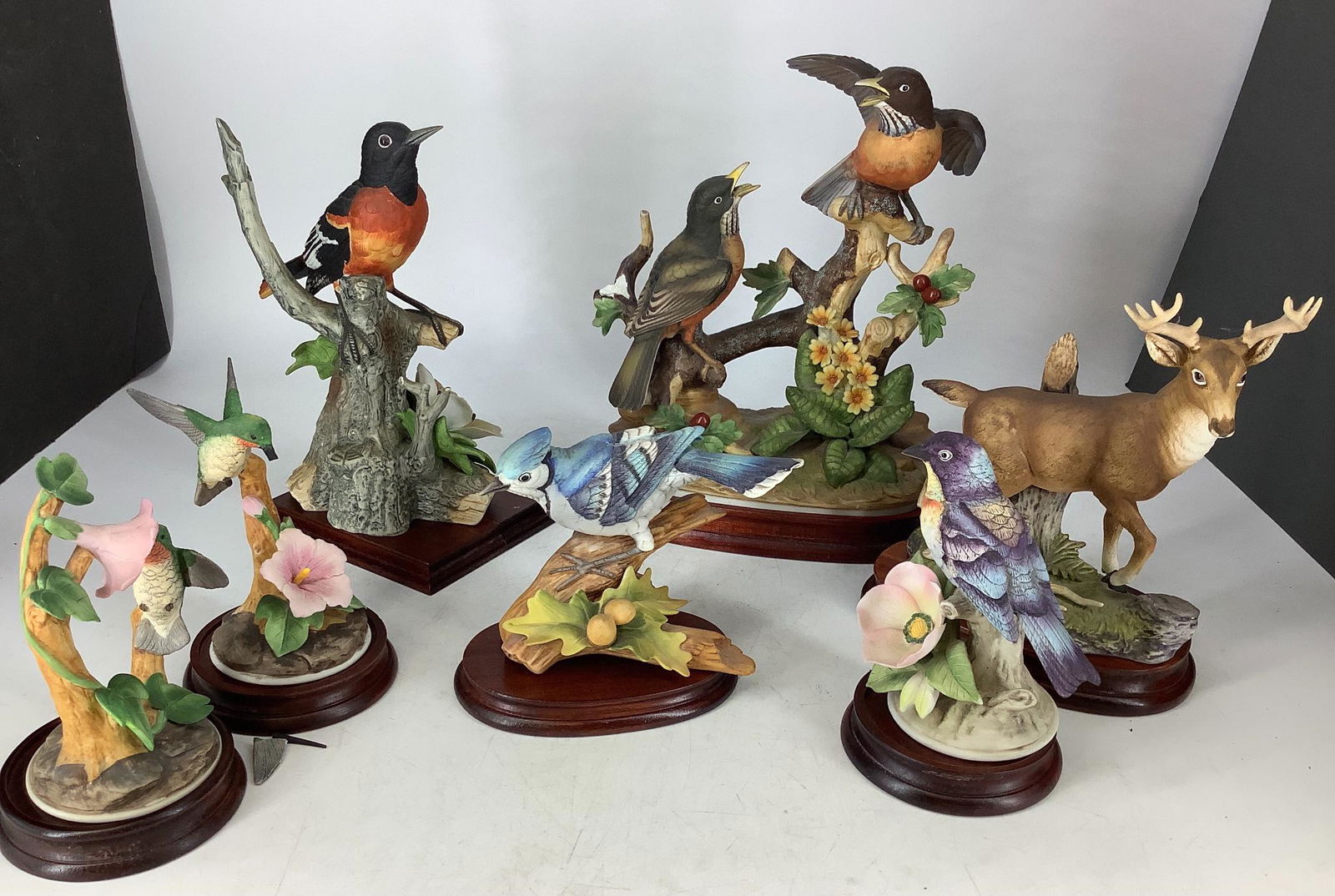 Andrea Sadek , Made in Japan .6 bird figurines three (1 of 1)