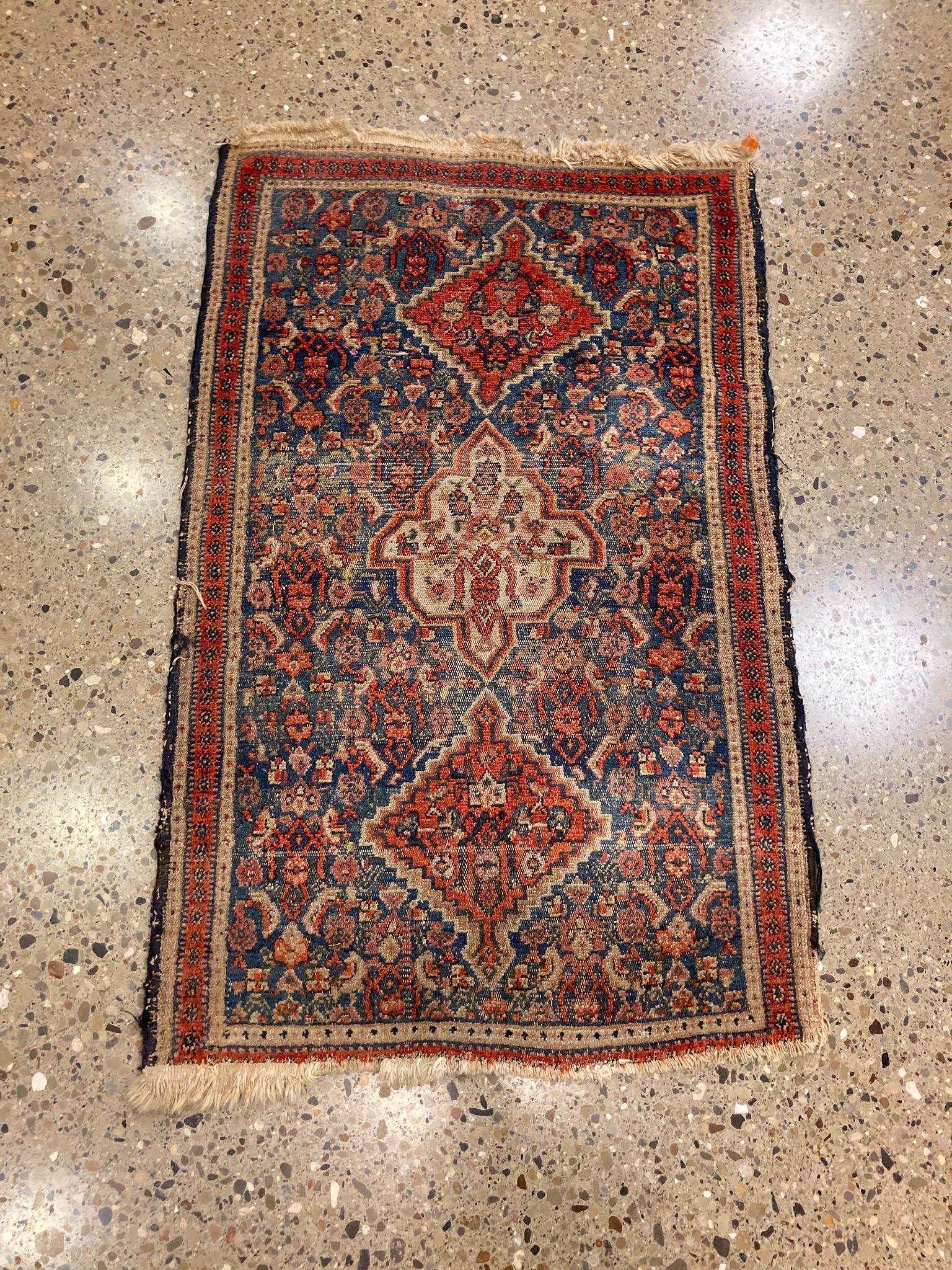 Oriental rug antique, 1'10" x 3'1" (1 of 1)