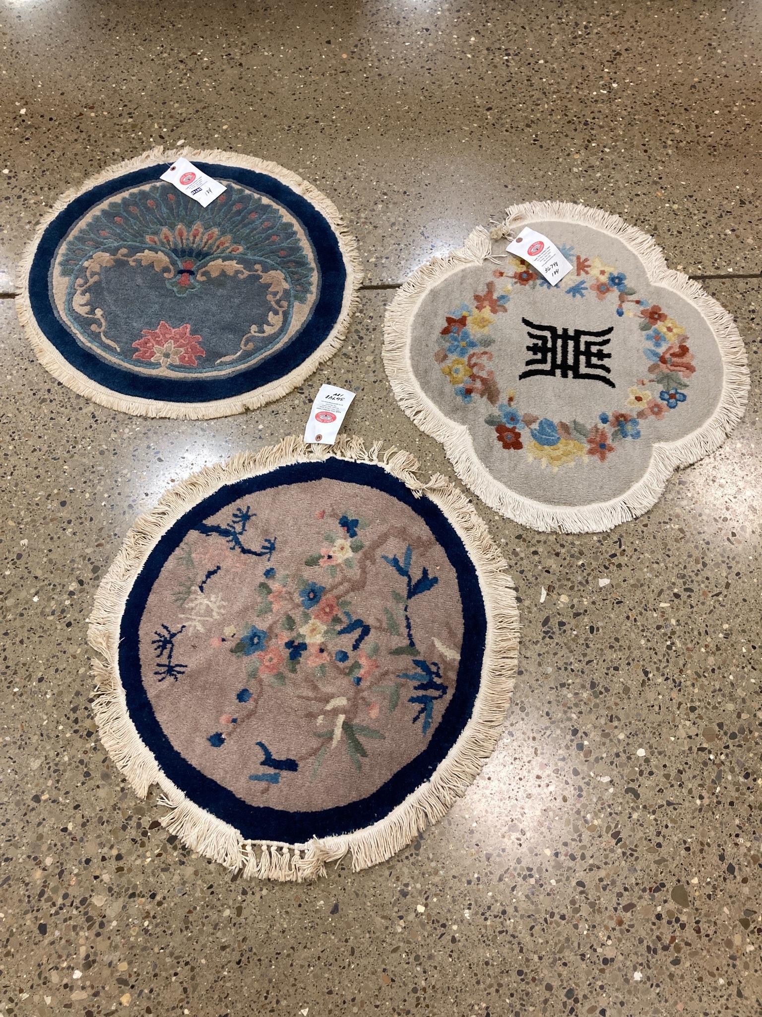 3 oriental rugs, Chinese 2'1". This lot from DeBow (1 of 1)